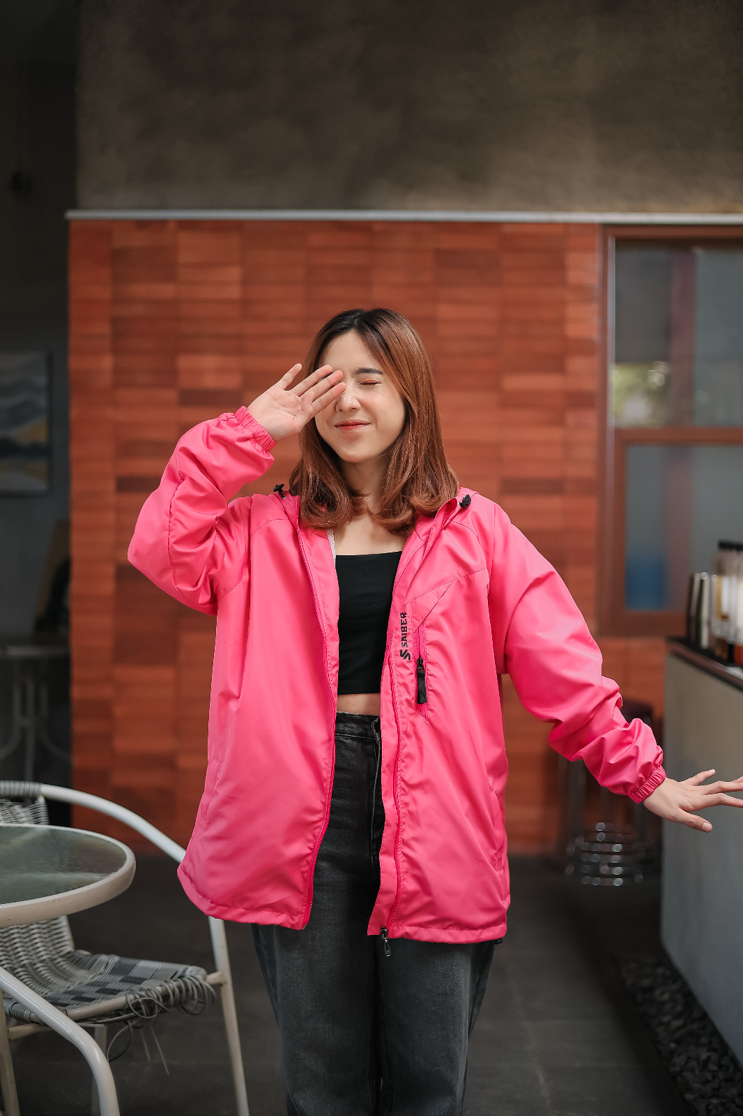 SAIBER - Jaket Parasut Outdoor & Olahraga Pria Wanita UV Protection