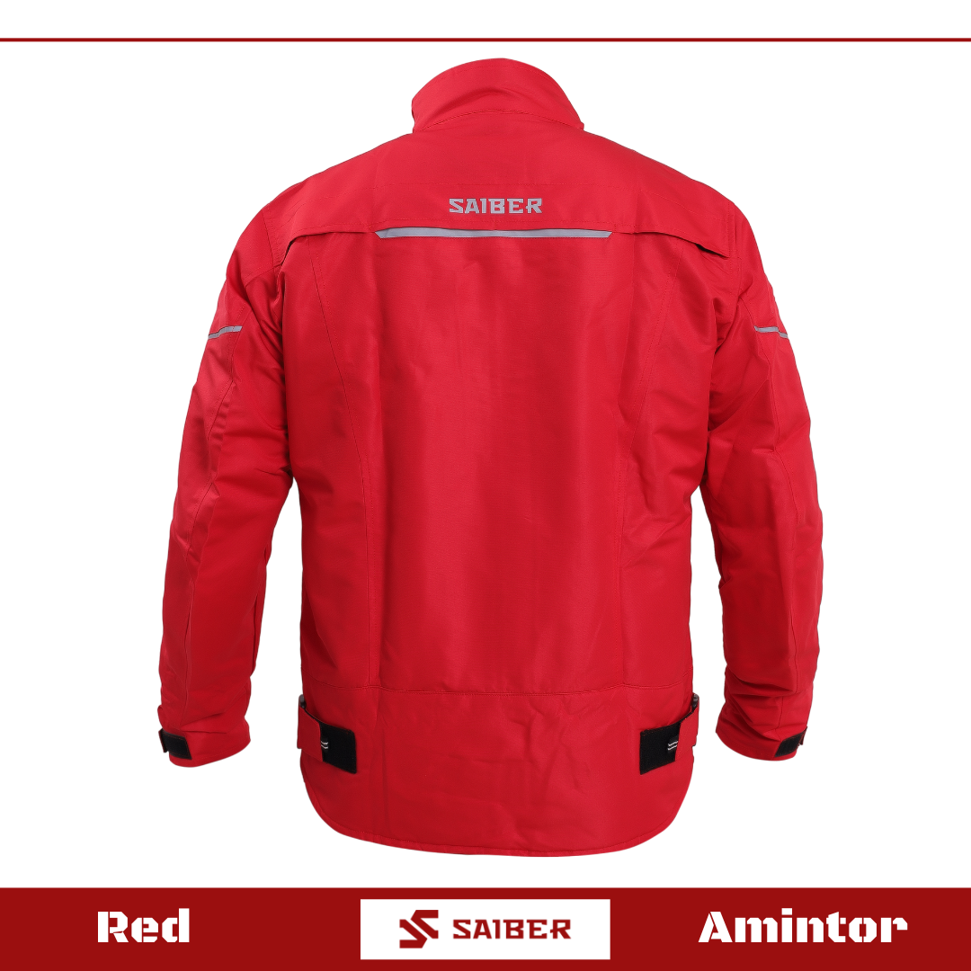 SAIBER - Amintor Jaket Motor Air Vent System Anti Angin Reflective