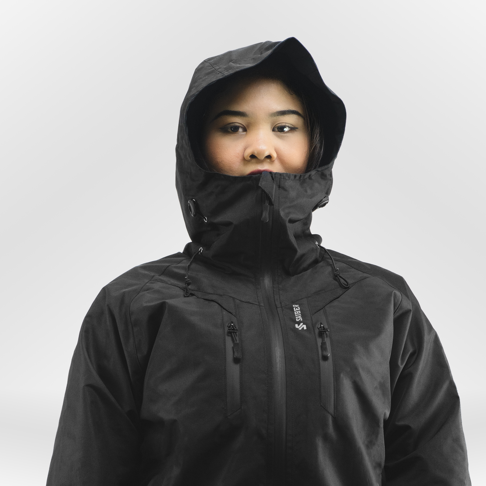 Saiber Jaket Gunung Gorpcore Waterproof Pria Wanita Inner Polar