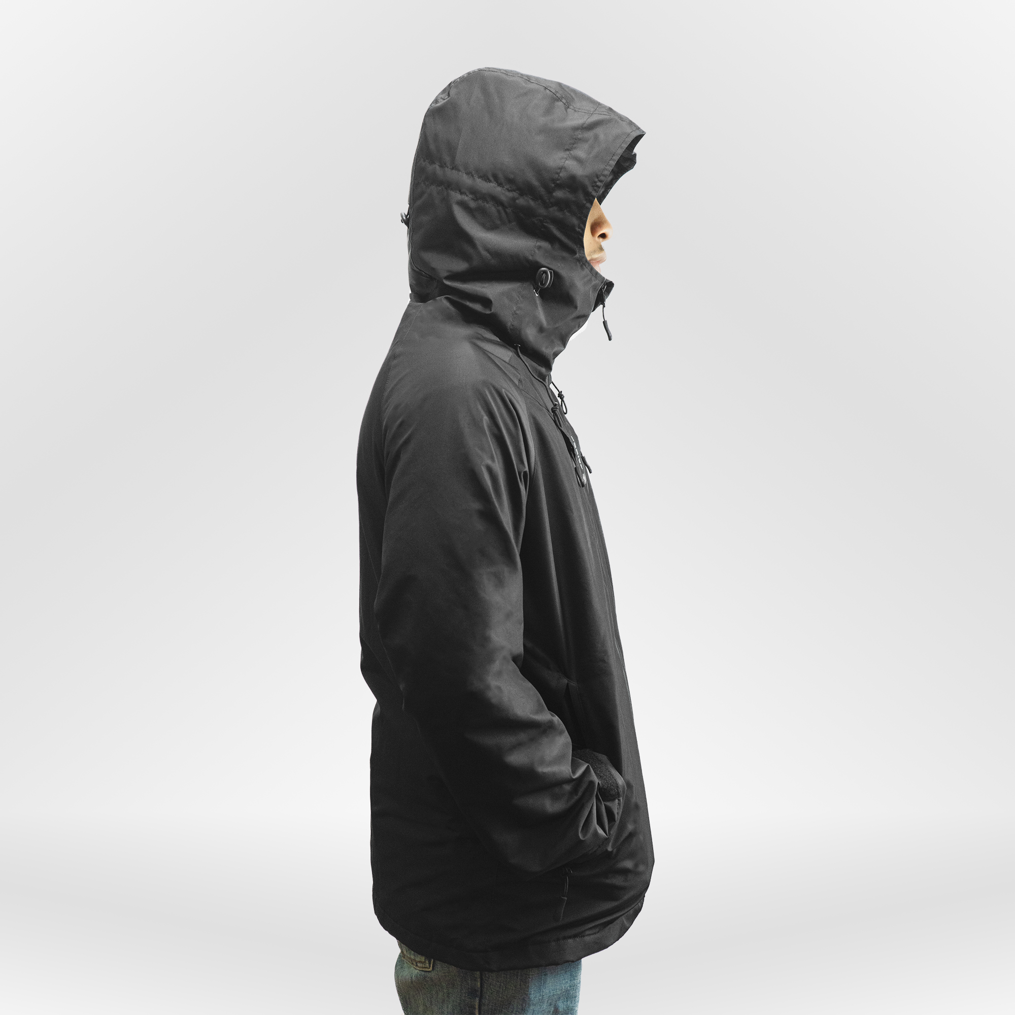 Saiber Jaket Gunung Gorpcore Waterproof Pria Wanita Inner Polar