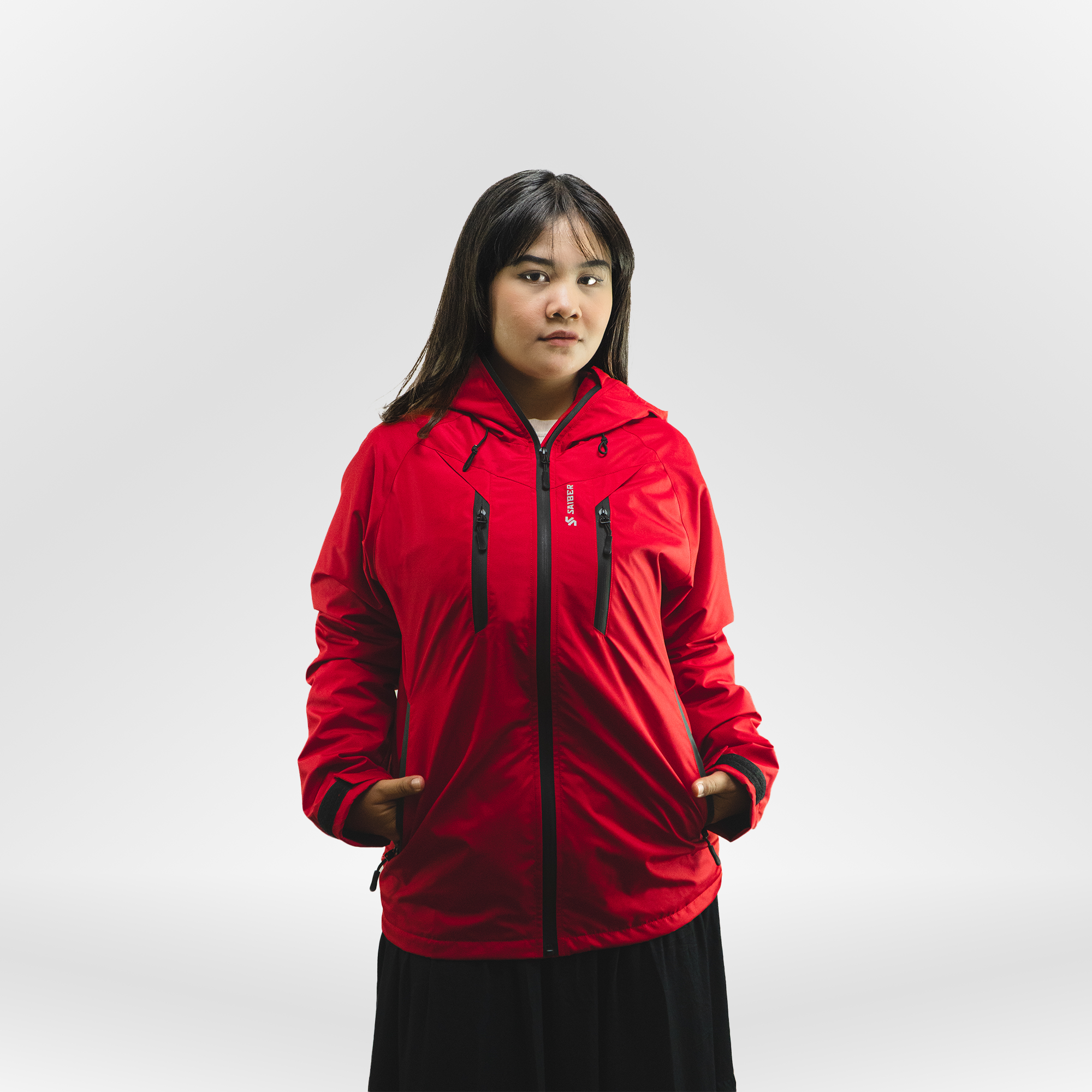 Red Hooded Jacket