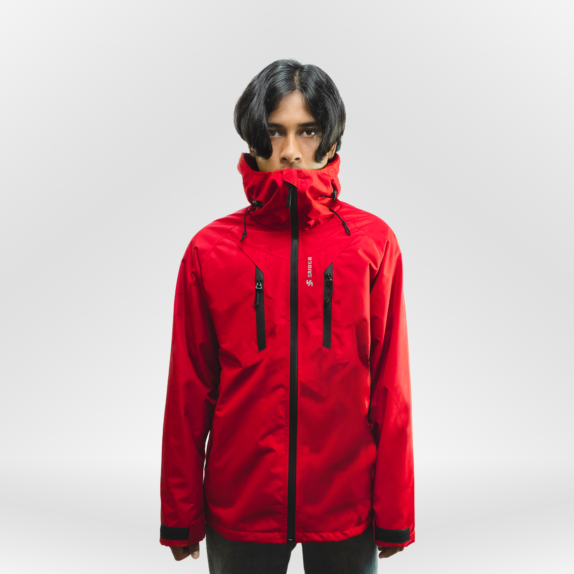 Red Hooded Jacket