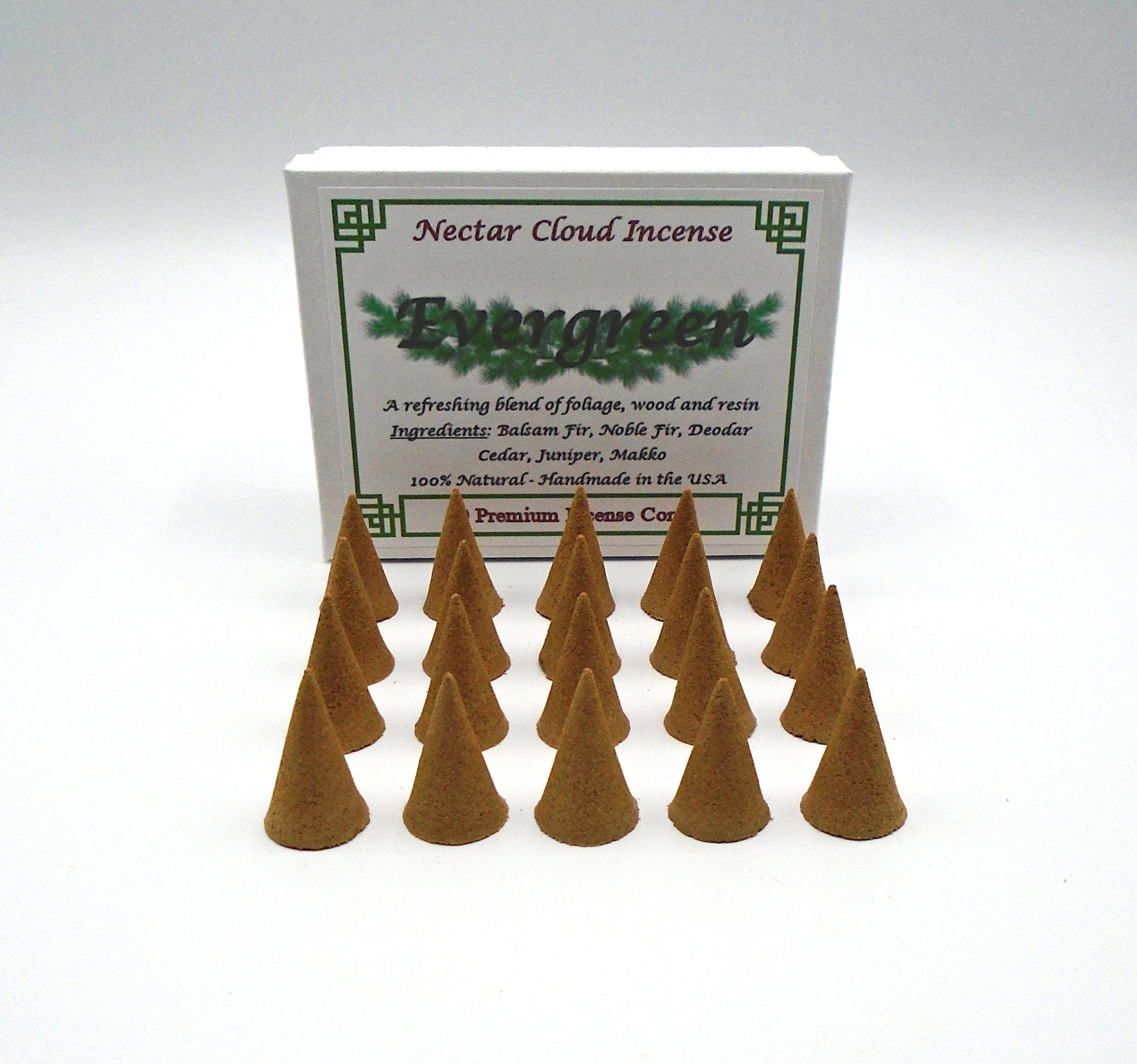 Evergreen Incense Cones (20 cones box)