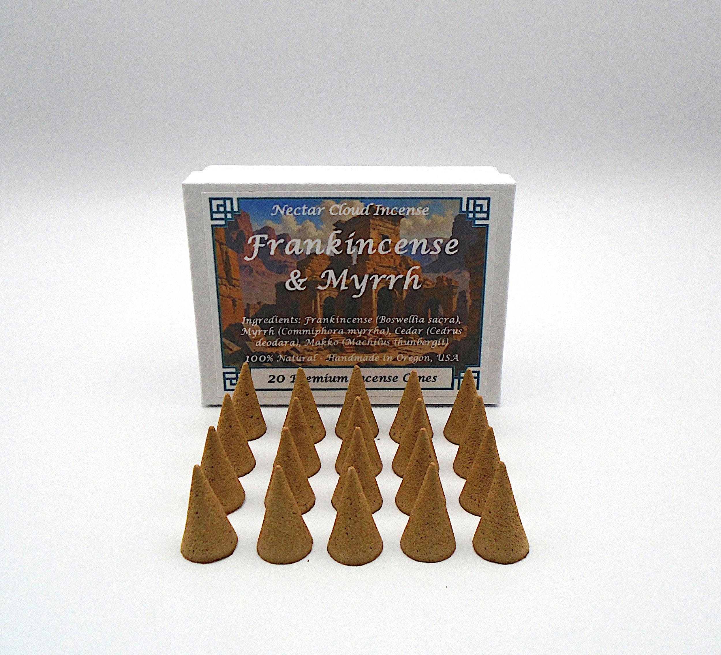 Frankincense & Myrrh Incense Cones (20 cones box)