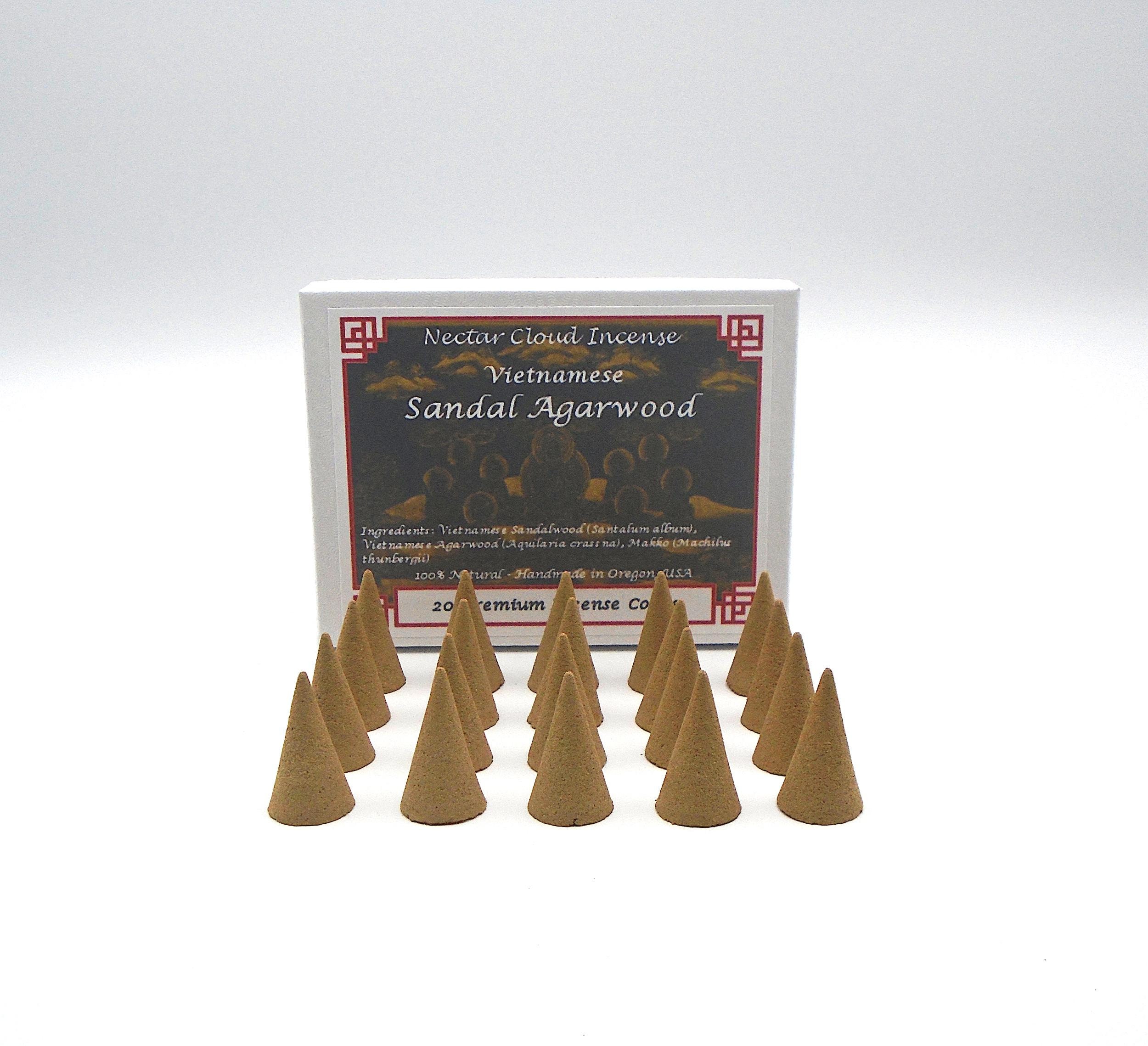 Vietnamese Agarwood & Sandalwood Incense Cones (20 cones box)