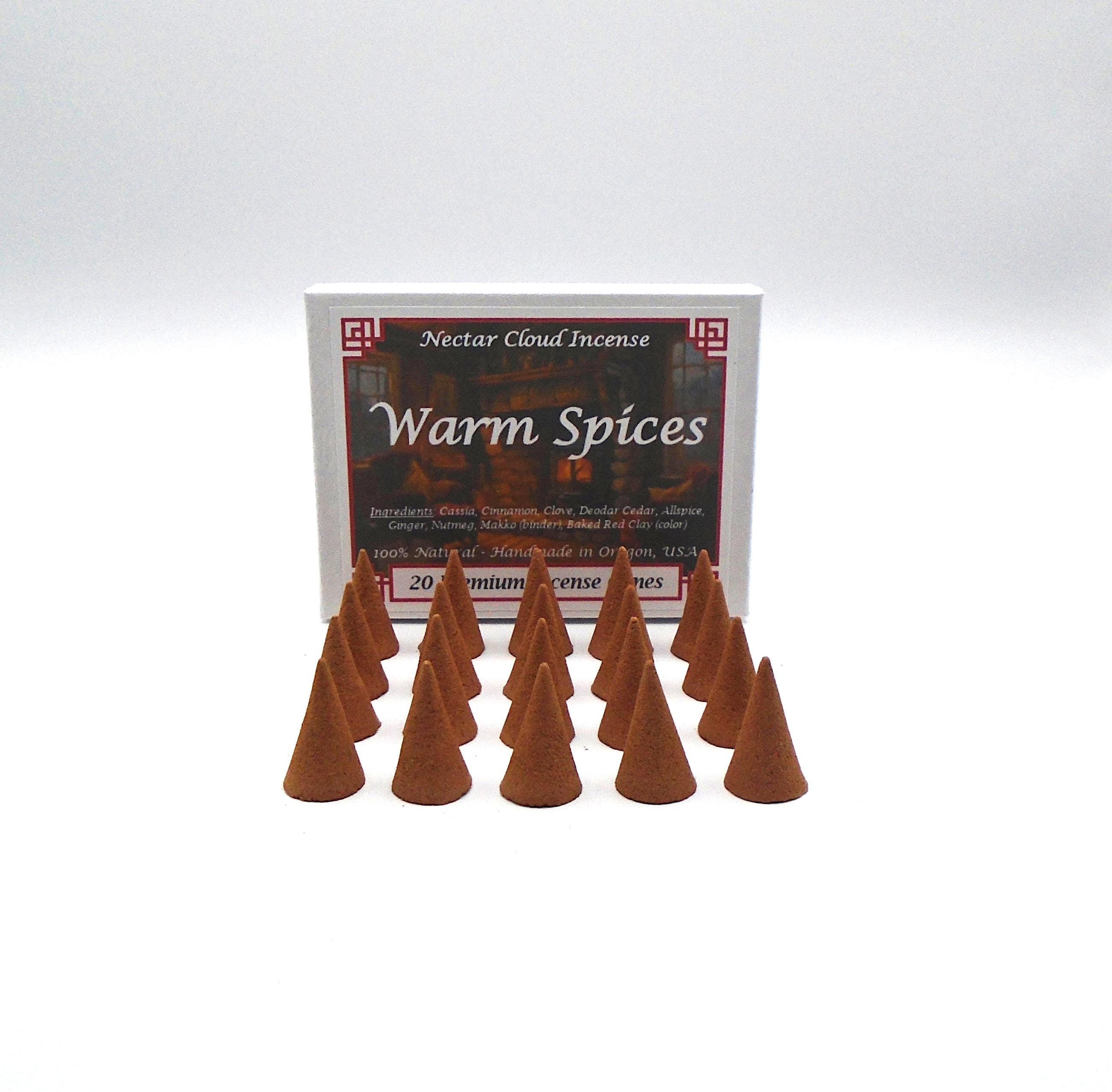Warm Spices Incense Cones (20 cones box)
