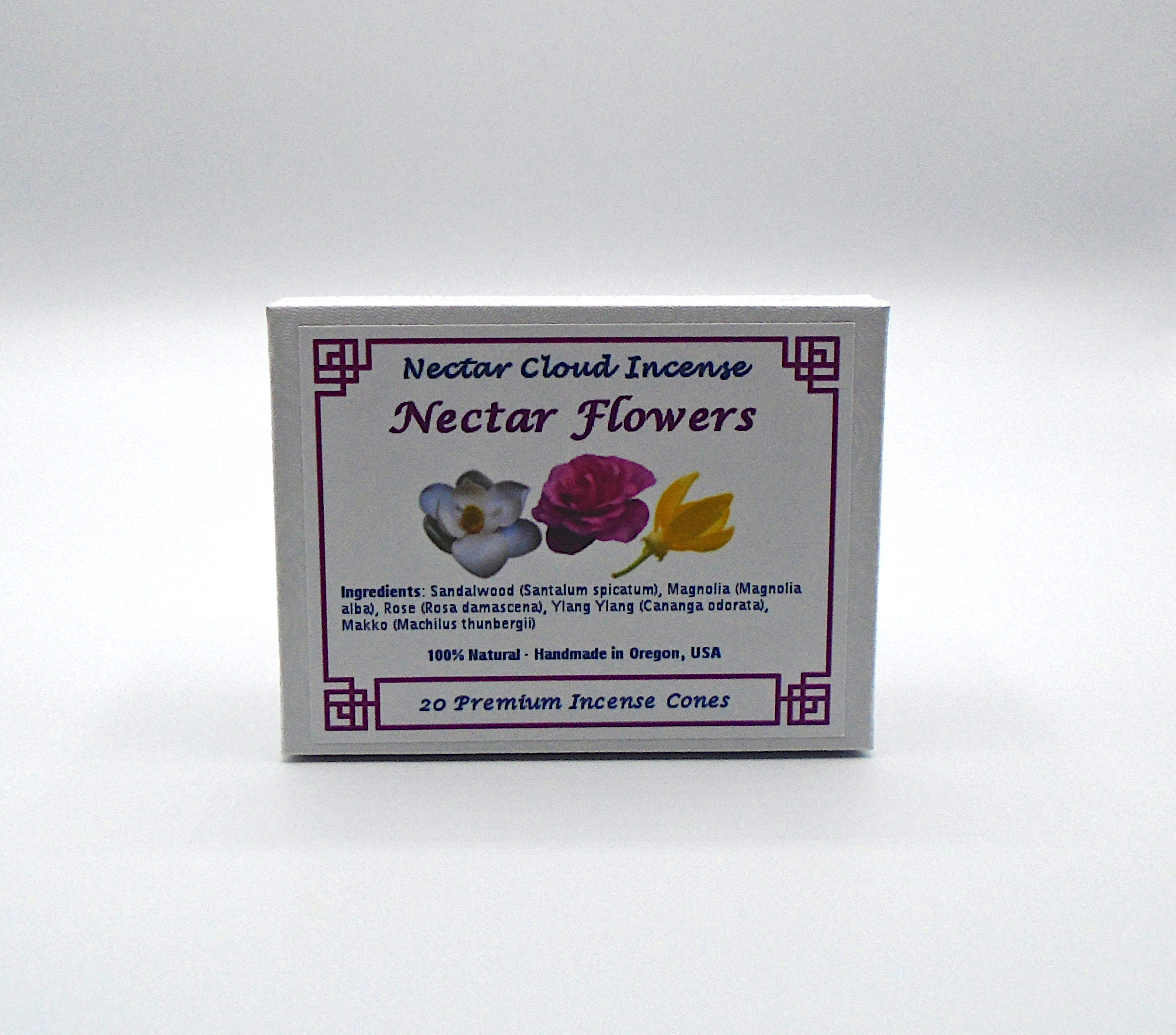 Nectar Flowers Nag Champa Incense Cones (20 cones box)