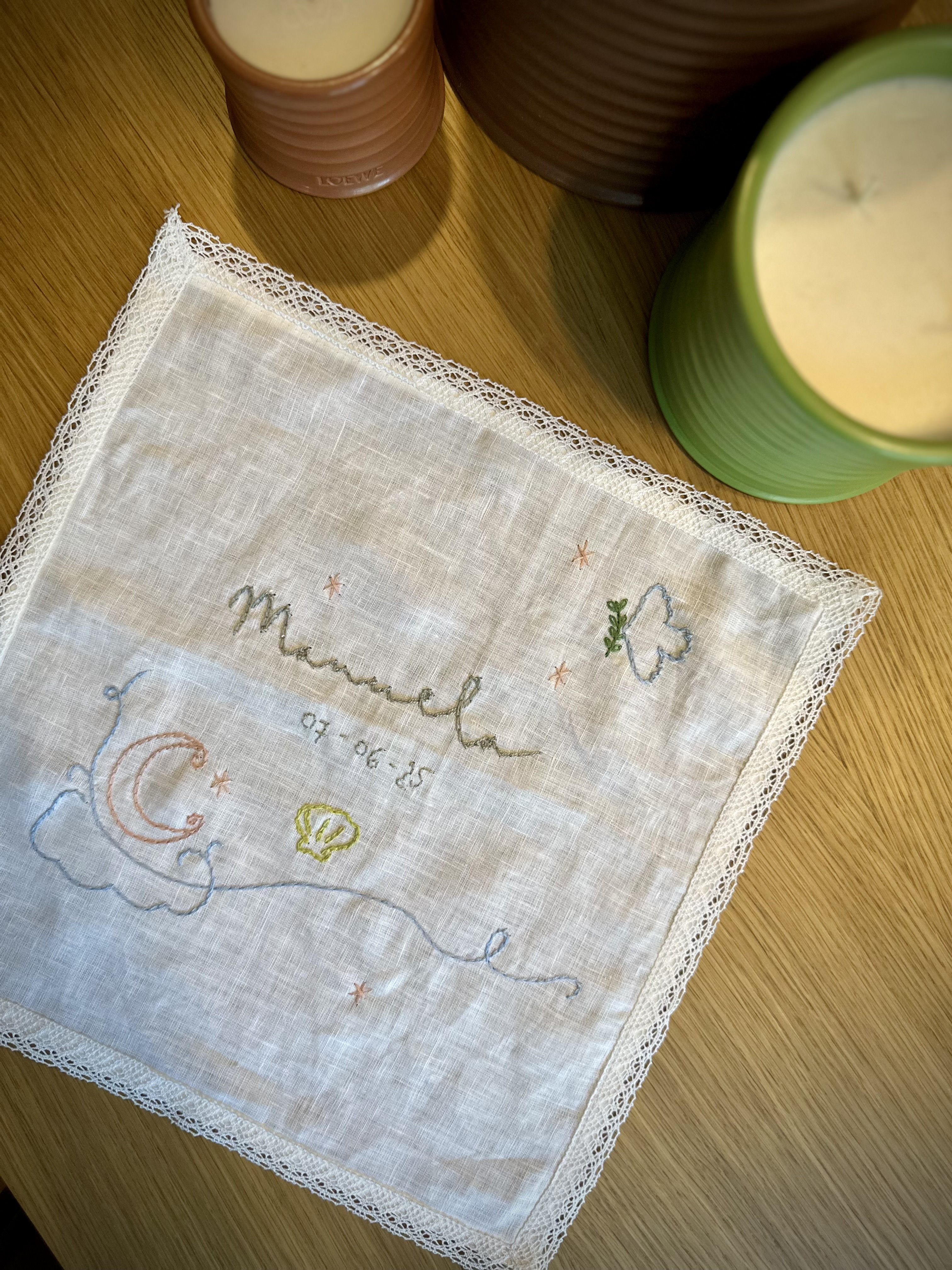 Pañuelo de bautizo "Manuela"