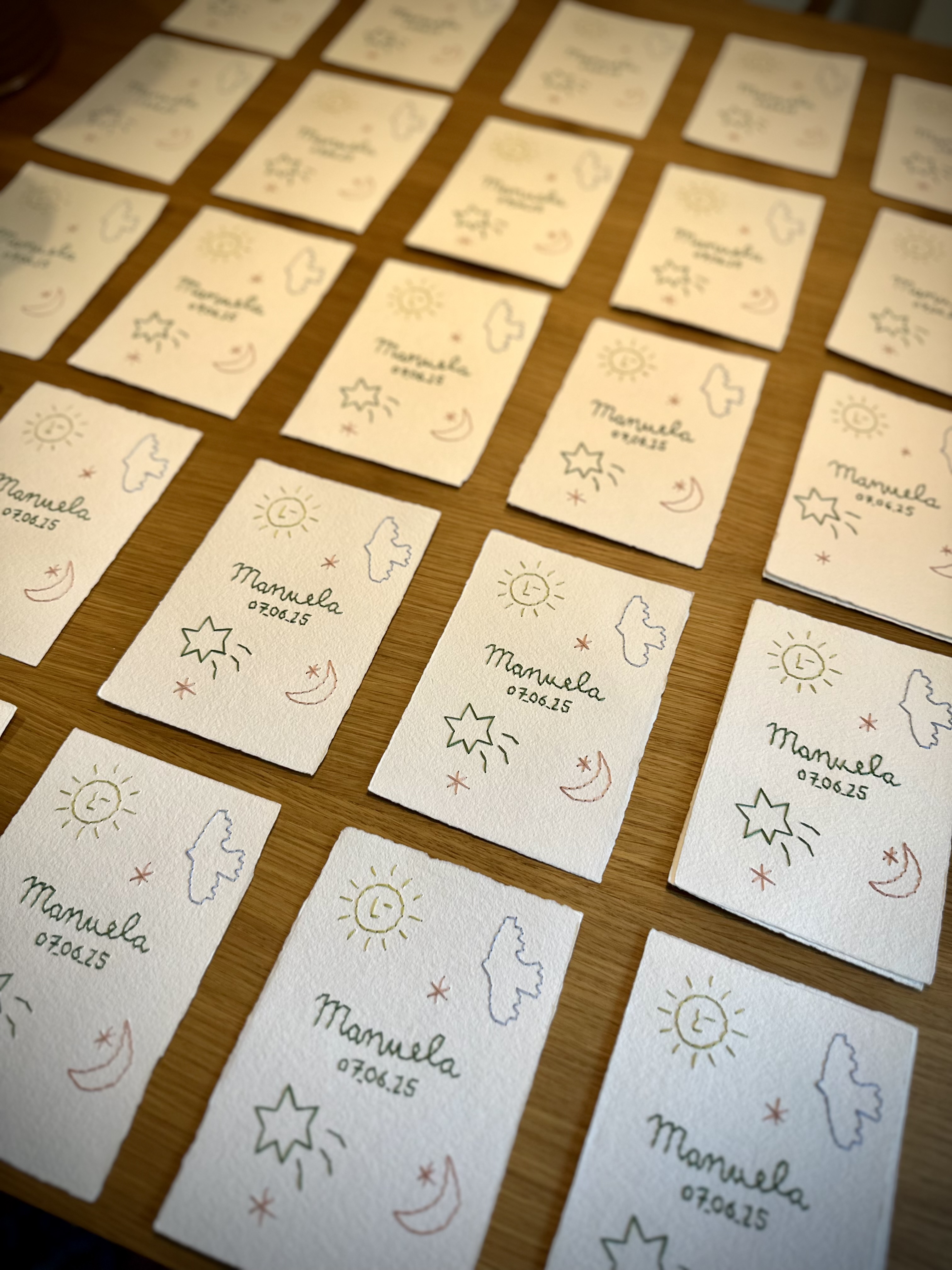 Recordatorio bordado A6 