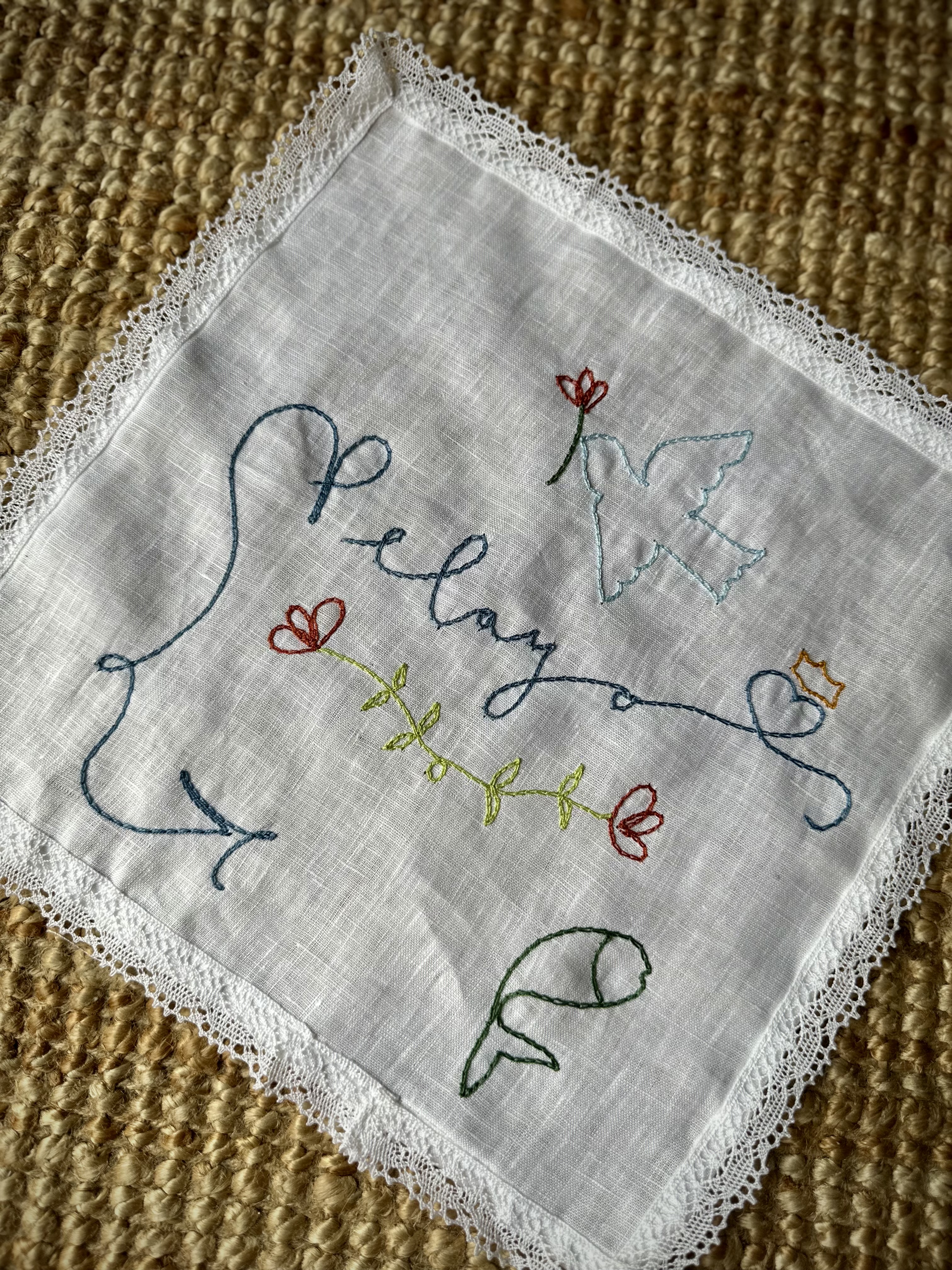 Pañuelo de bautizo "Pelayo"