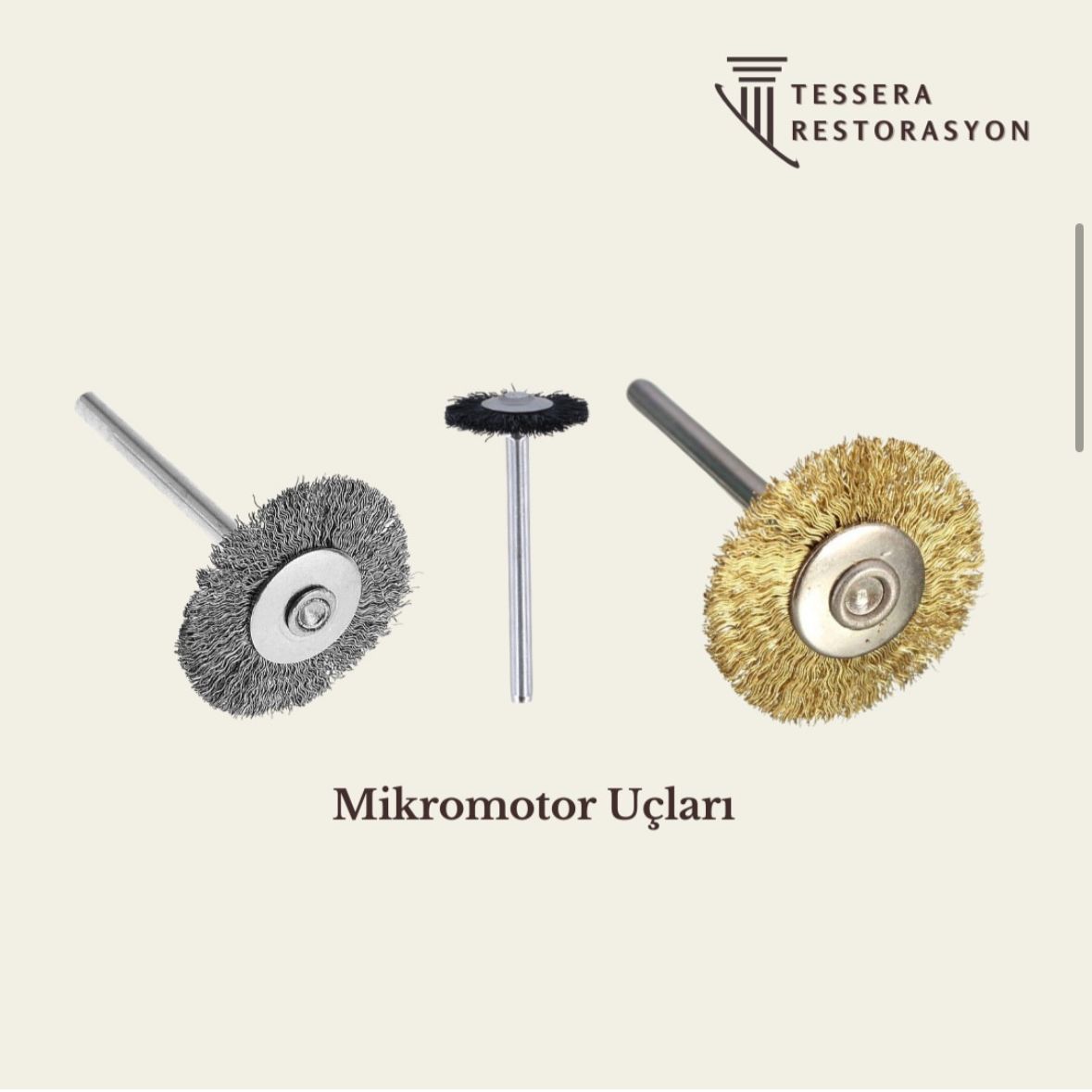 Mikromotor Ucu (Mandrenli Tel Fırça)