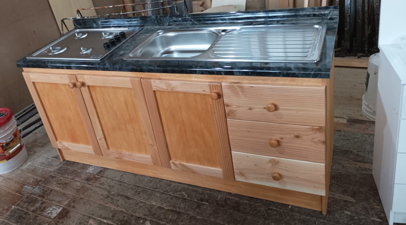 Mueble lavaplatos con Encimera