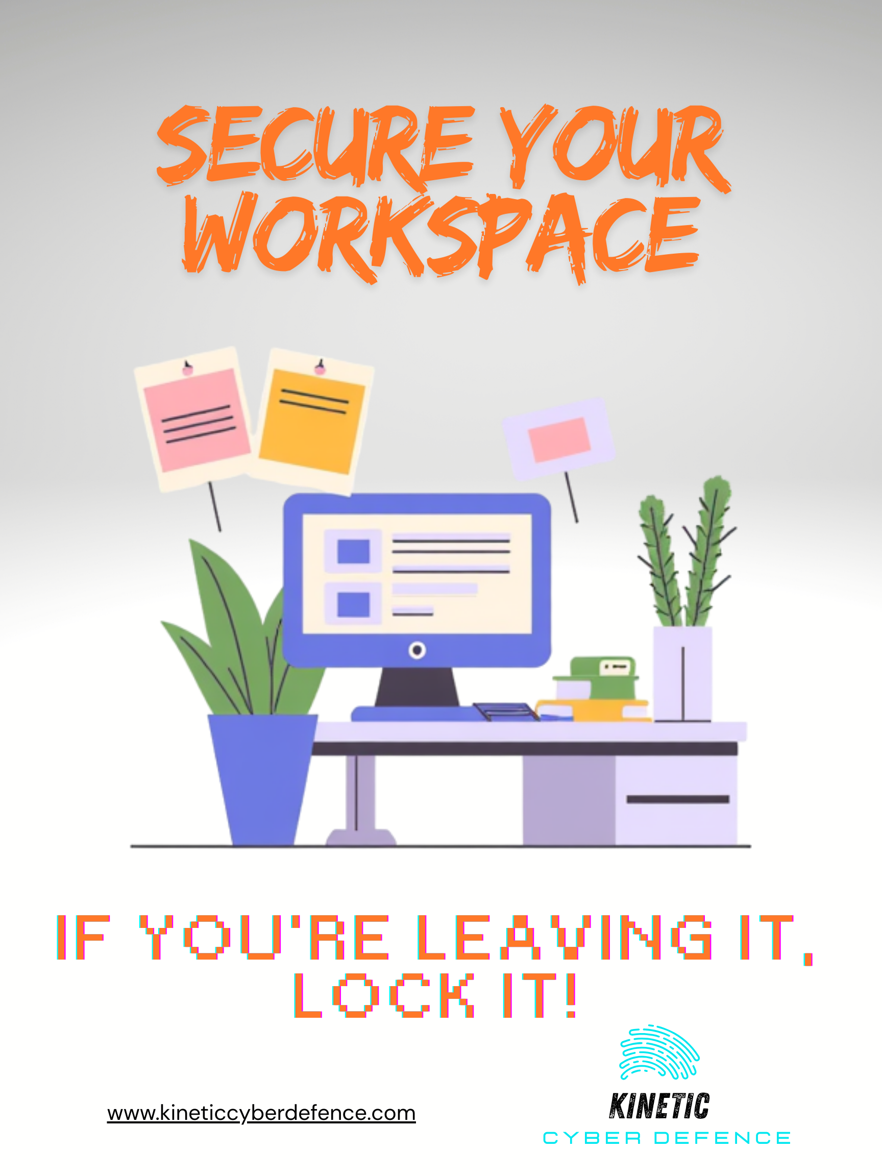 Office Lock it up poster