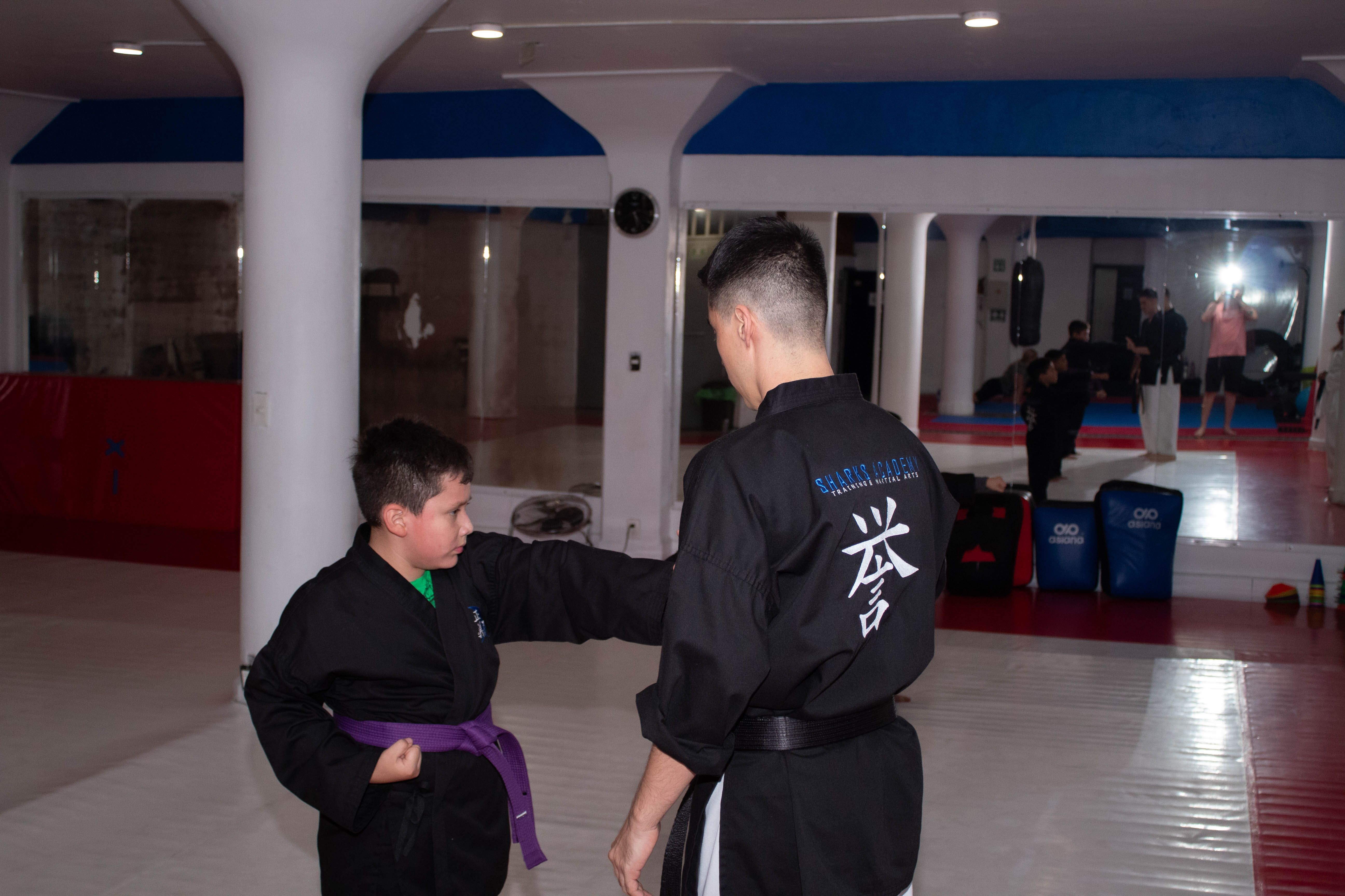 Clase de Karate para niños