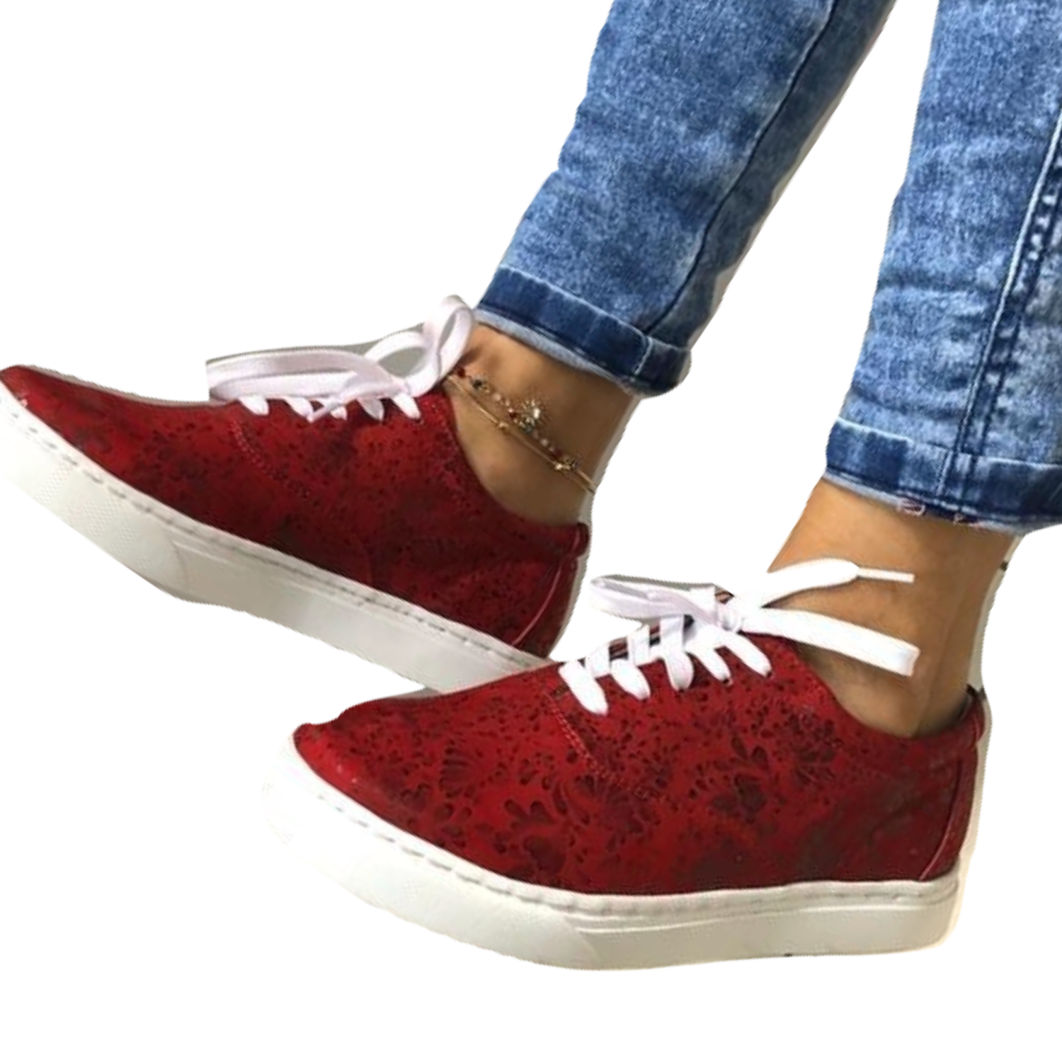 Zapatilla Mito Mujer Rojo Print NOVO