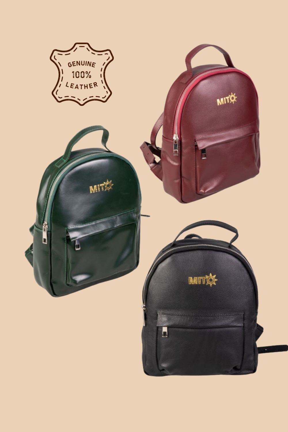 Mochila de cuero Martina