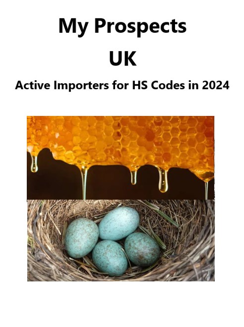 Dairy produce; birds' eggs; natural honey; edible products of animal origin, not elsewhere specified or included - 1032 active importer companies in the UK in 2024 (First 8 months).