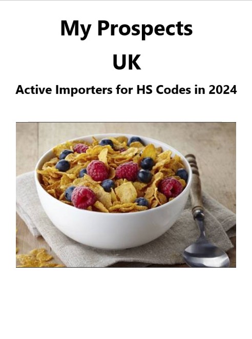 Cereals - 620 active importer companies in the UK in 2024.