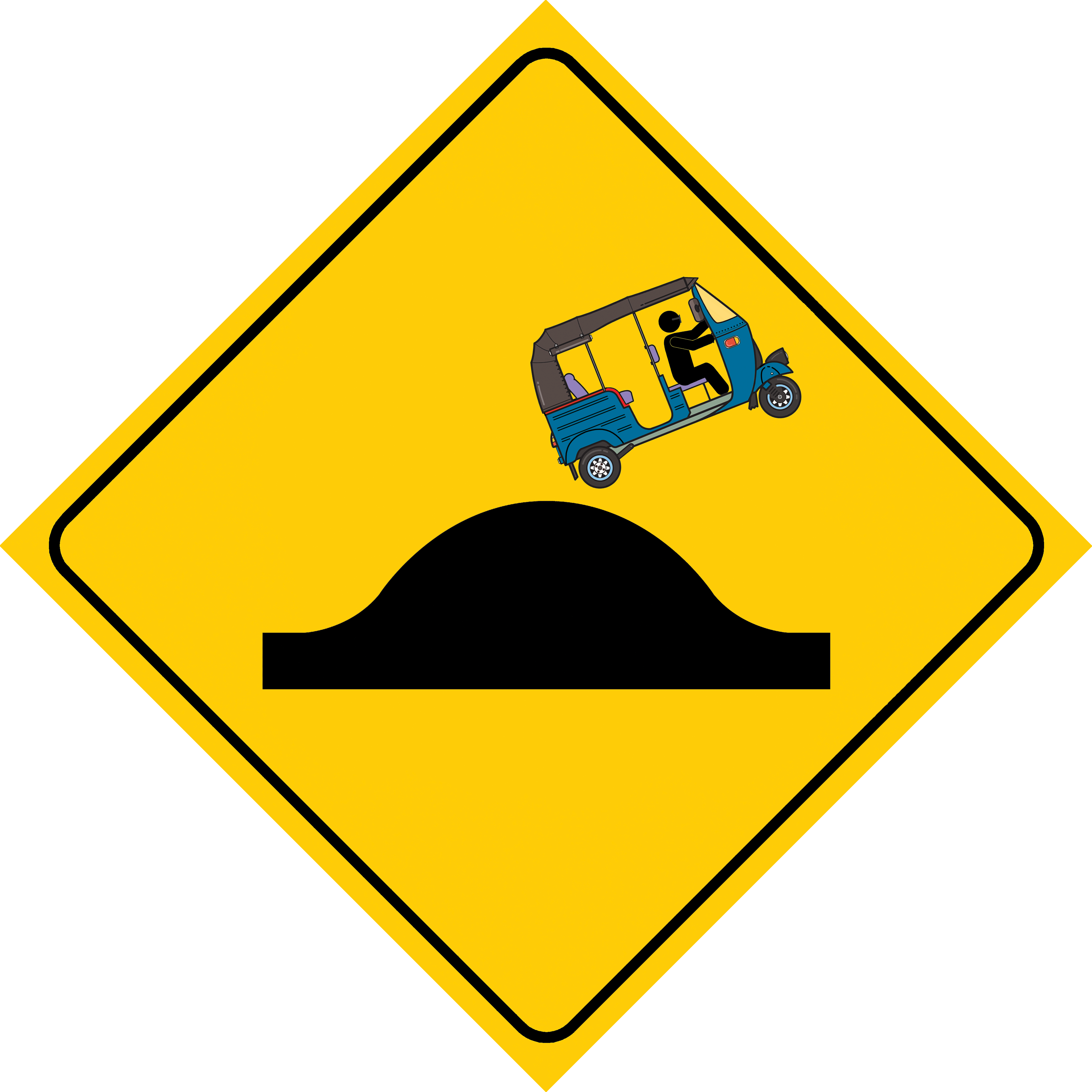 TUK TUK (détournement de panneau)
