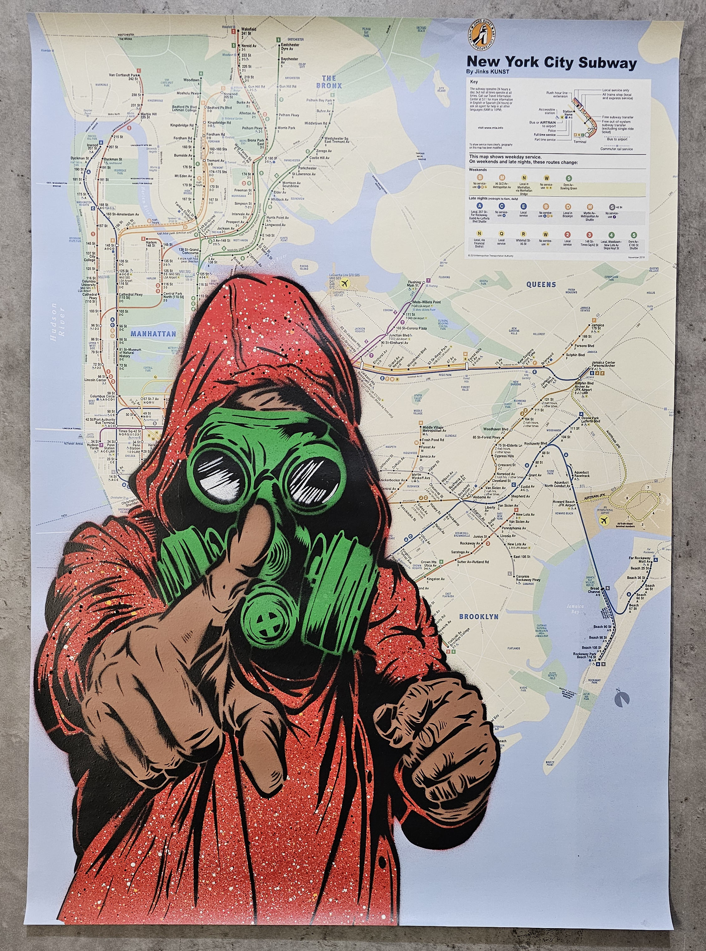 RUSH (carte du métro de New York)