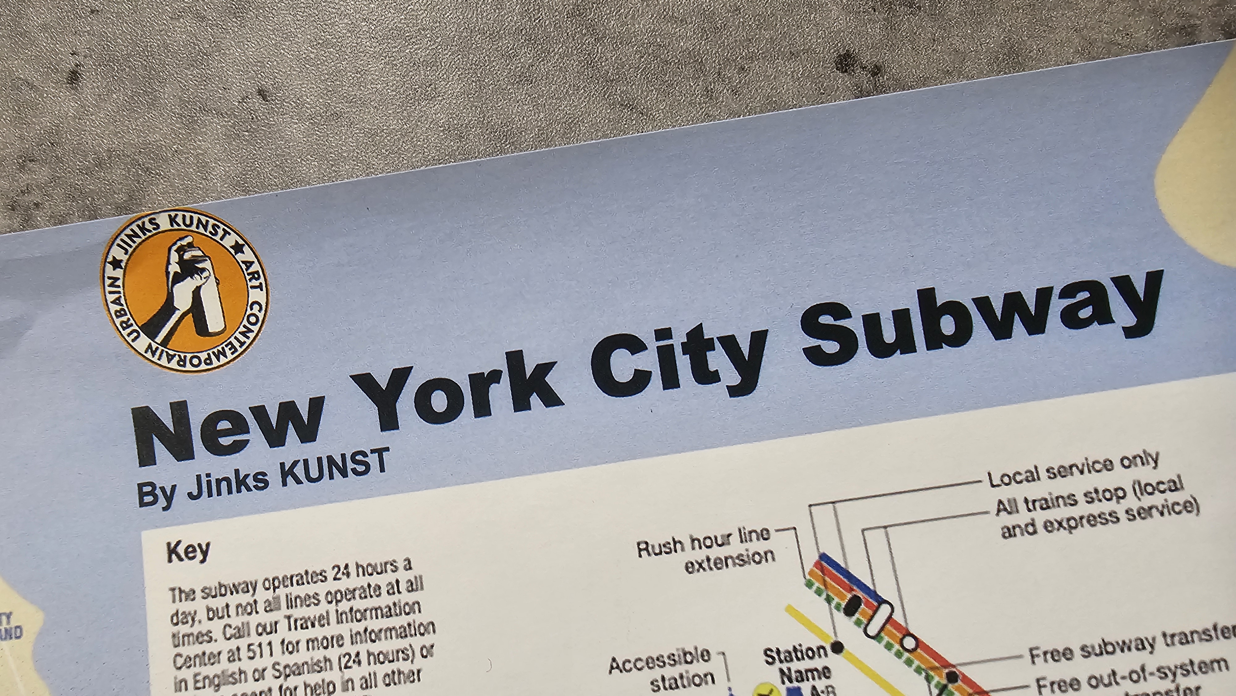 RUSH (carte du métro de New York)
