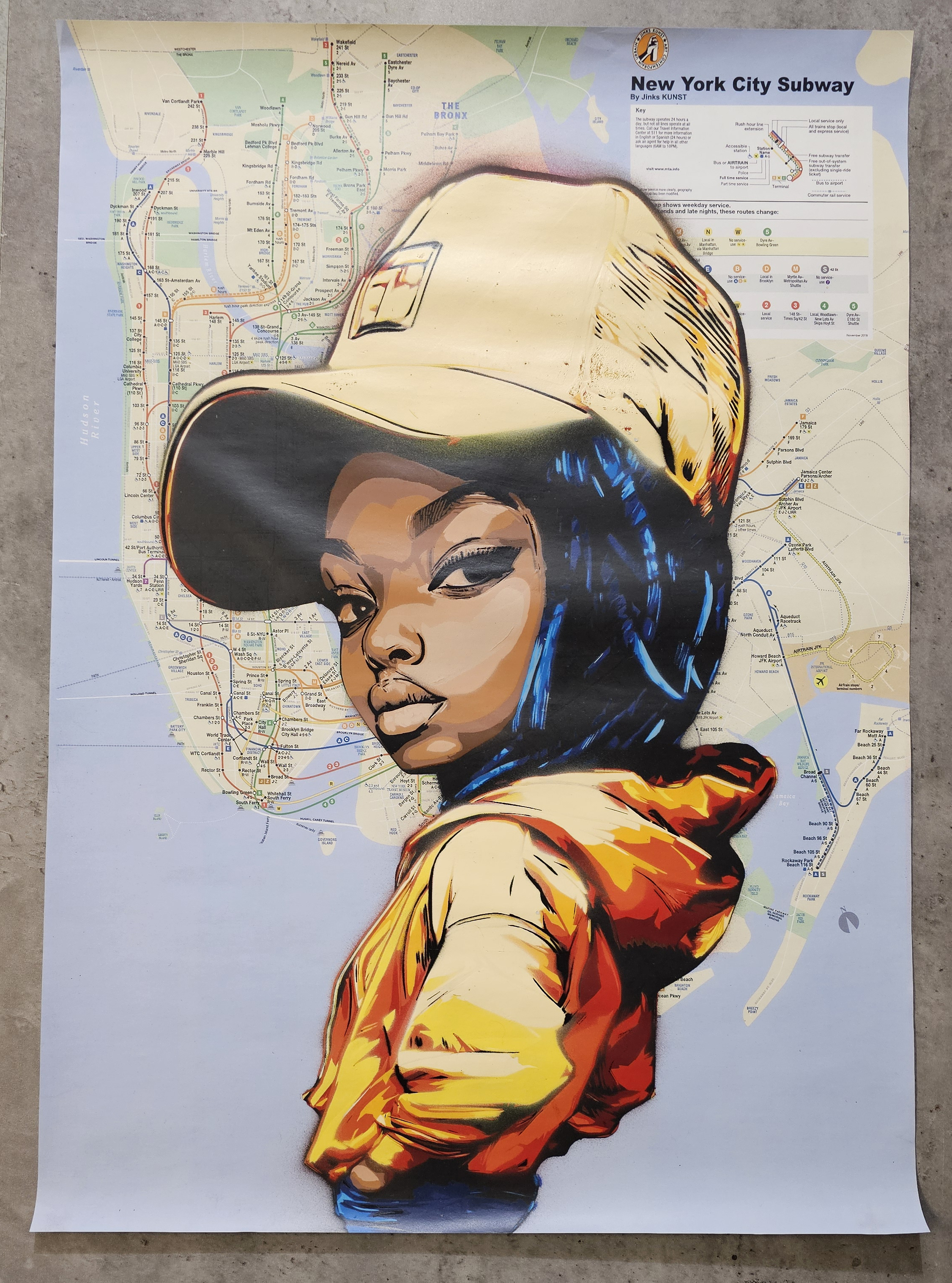 RITA J. (carte du métro de New York)
