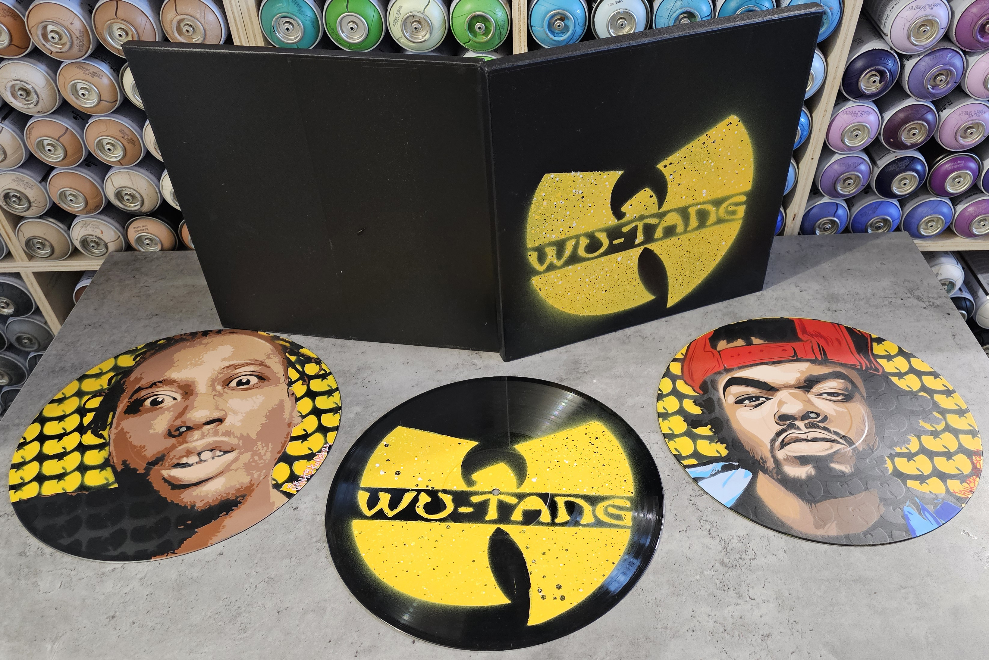 METHOD MAN & OL' DIRTY BASTARD + LOGO WU TANG + ALBUM 36 CHAMBERS