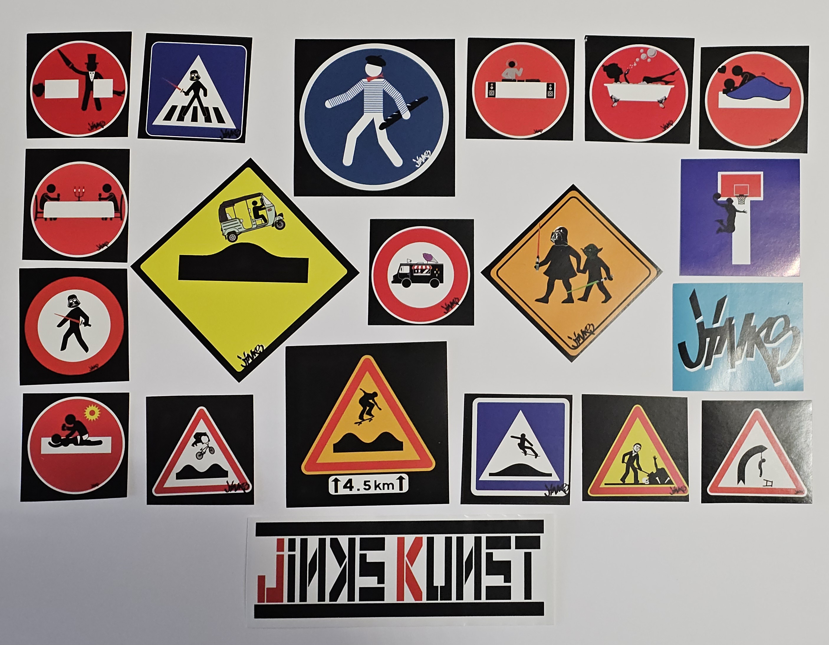 Pack 4 de 20 Stickers