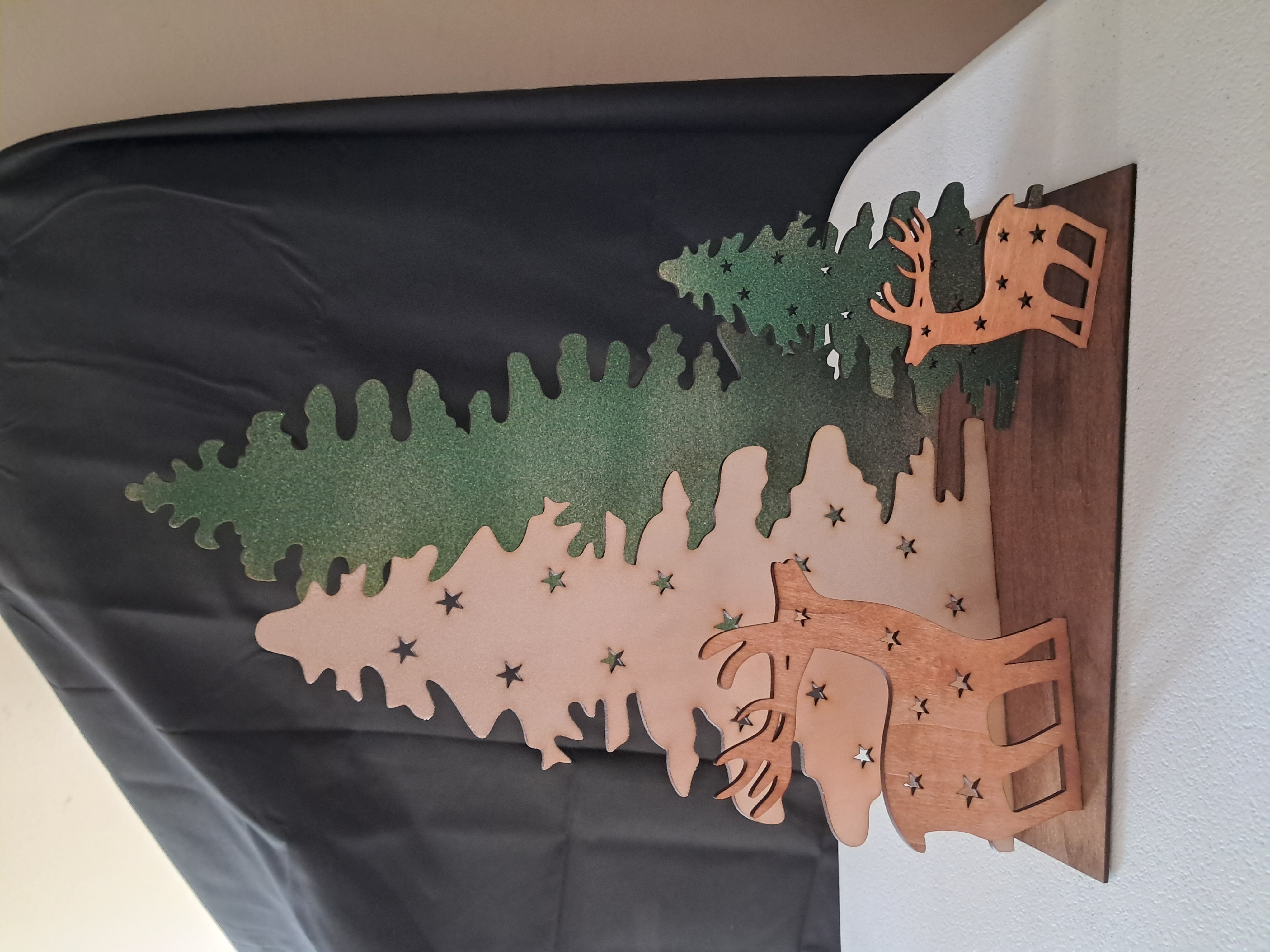 Wooden Christmas Tree Decor