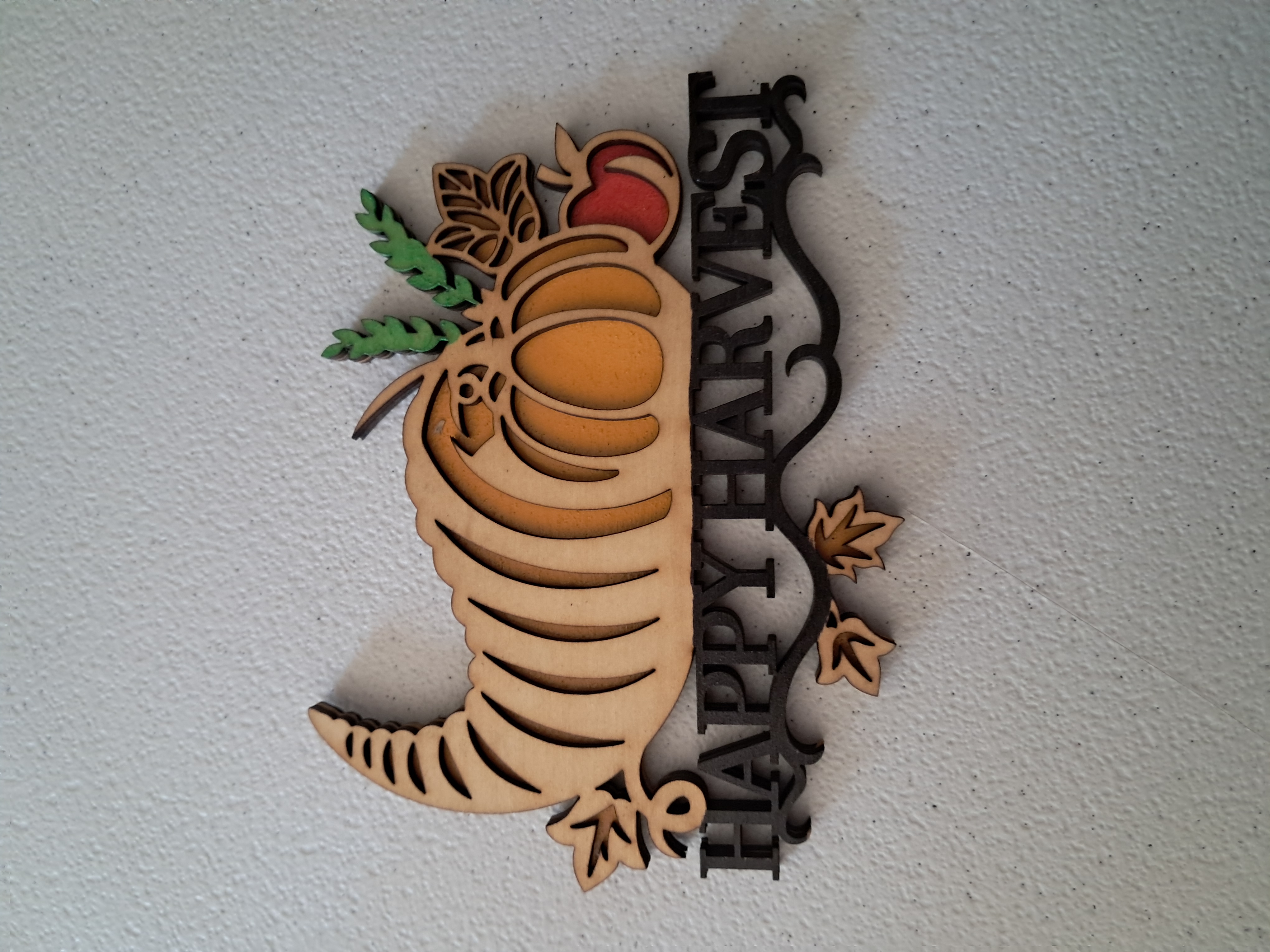 Wooden Happy Harvest Wall Decor