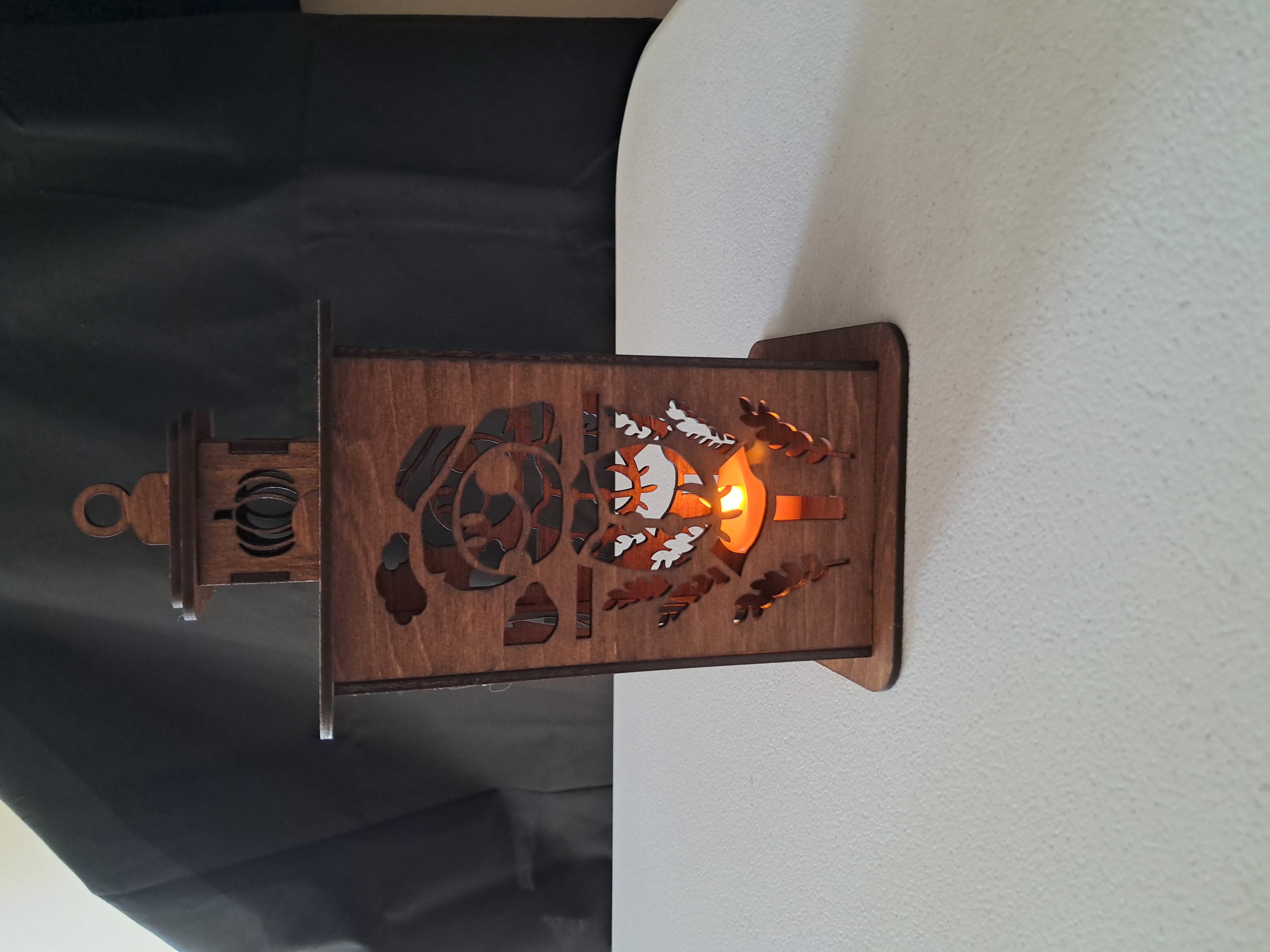 Wooden Candle Lantern