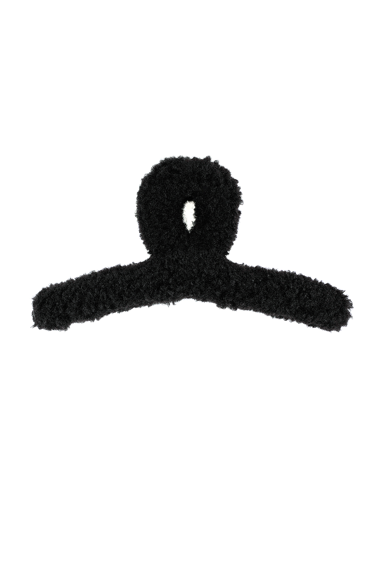 Fluffy teddy hair clip 