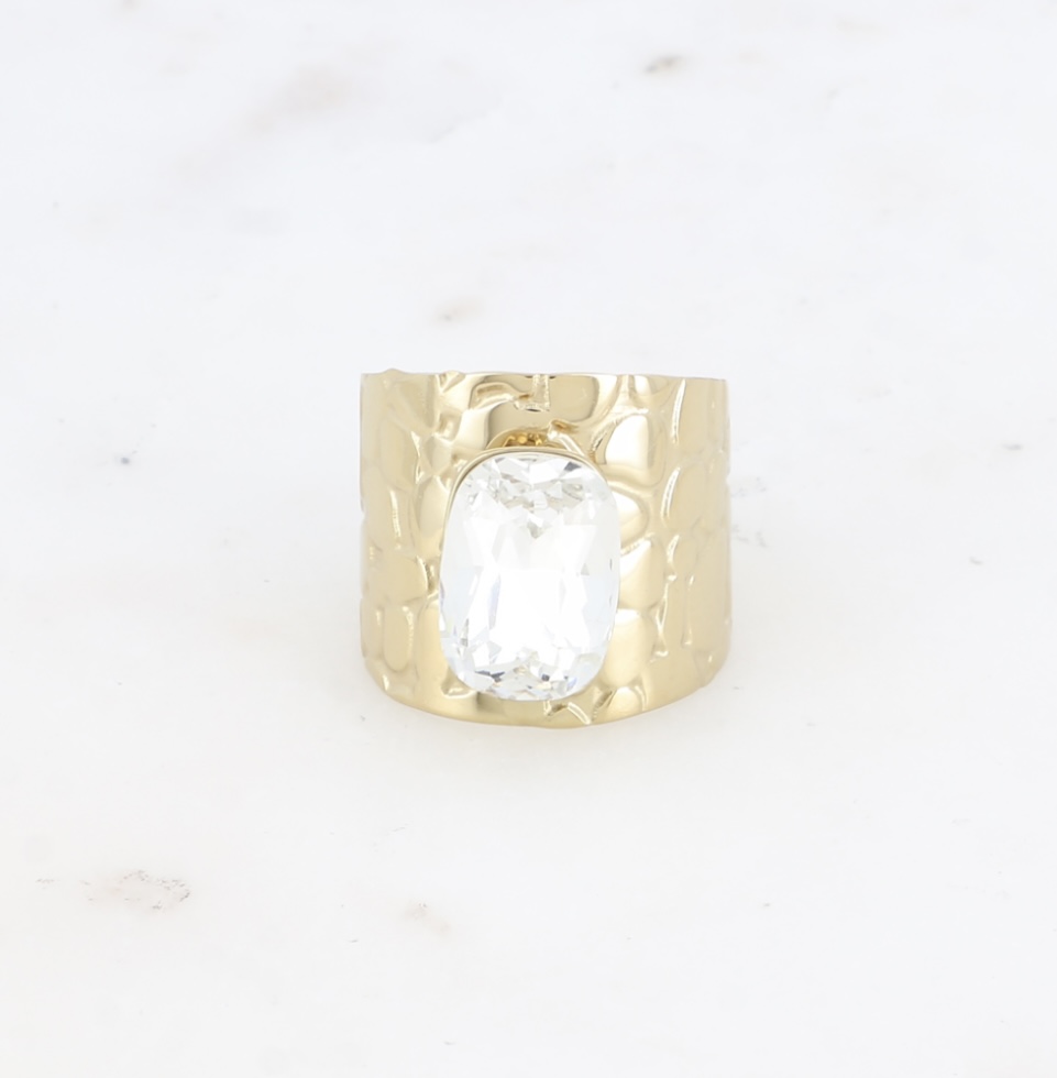 Bague Bohm Paris -Tortoiseshell and cut Crystal