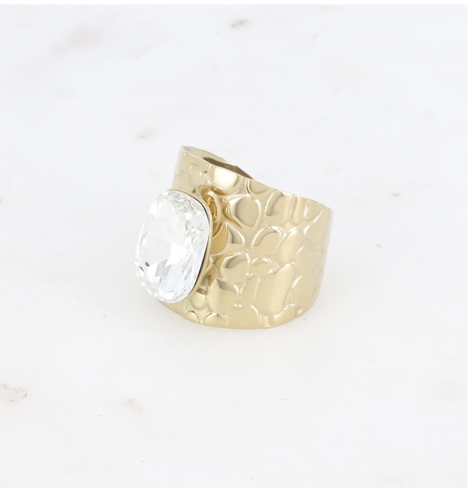 Bague Bohm Paris -Tortoiseshell and cut Crystal