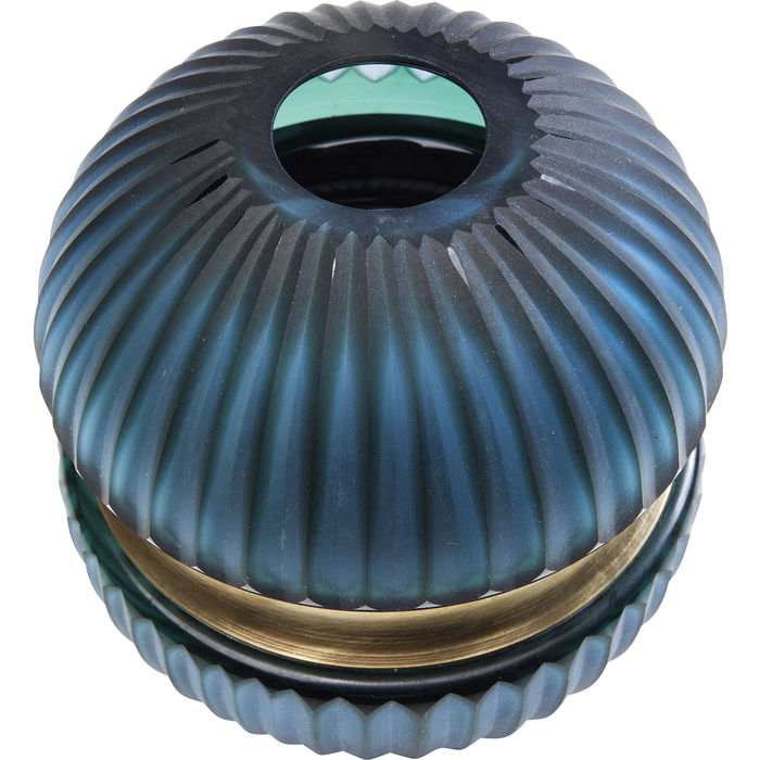 VASO CESAR RING VIDRO AZUL 