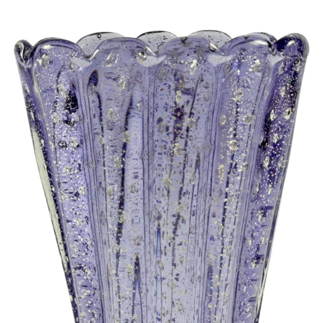 VASO AURUM CRISTAL VIOLETA/PRATA FORMIA