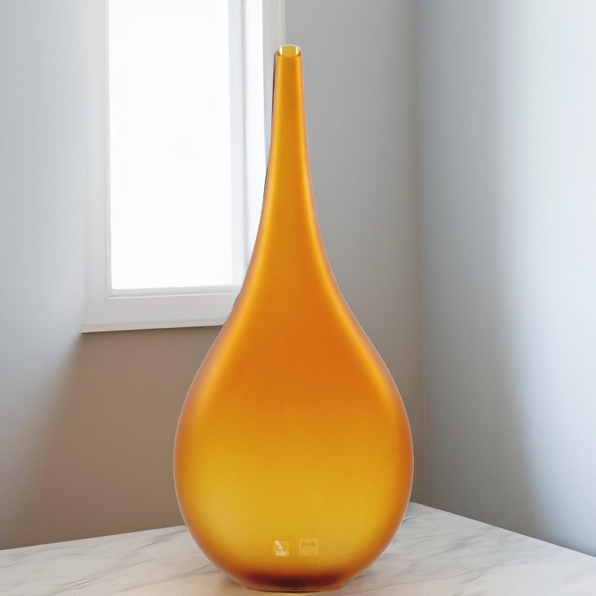 VASO ALTO BRINA CRISTAL LARANJA/TOPAZIO FOSCO FORMIA