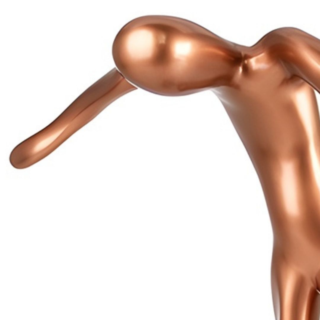ESCULTURA REVERENCIA RESINA COBRE MODALI DESIGN