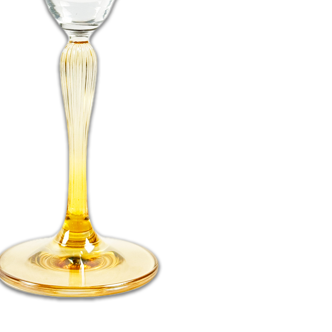 TACA CHAMPANHE VIRGINIA CRISTAL/DOURADO A CASA K JOGO 6 PEÇAS