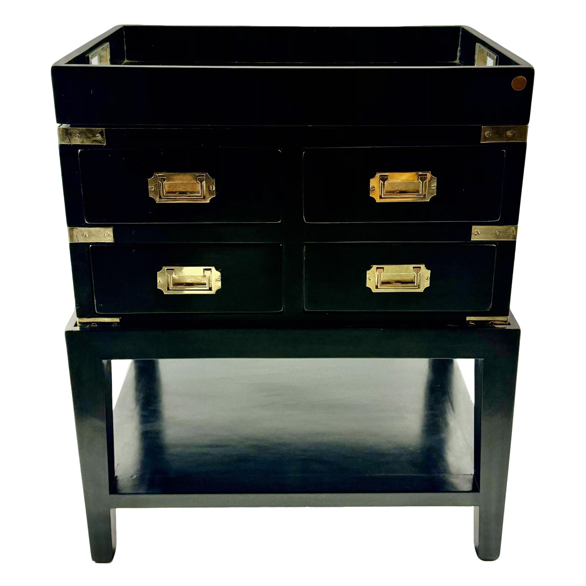 BAR COM 04 GAVETAS+BANDEJA MADEIRA VAN ROON