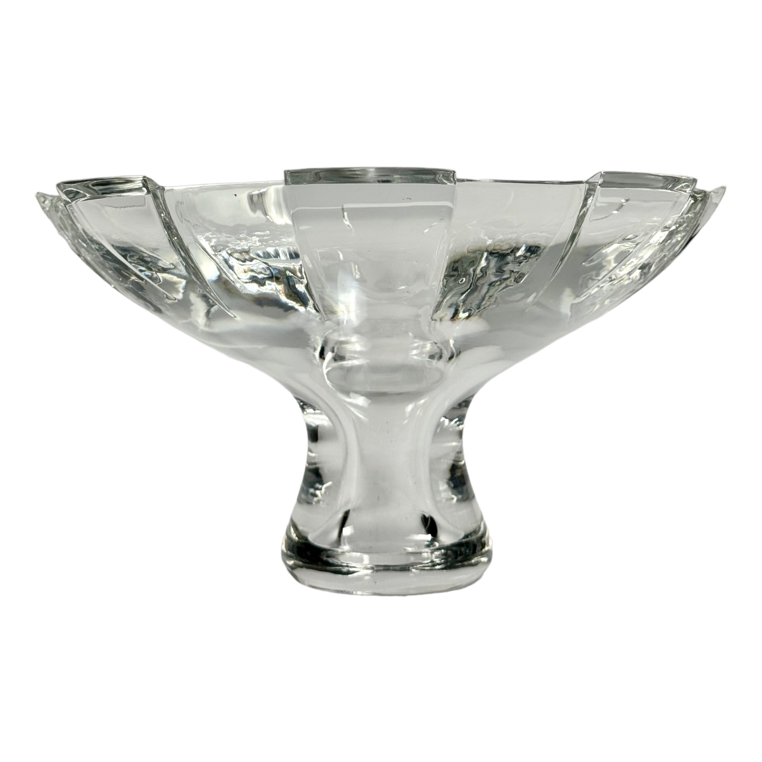 CENTRO MESA REDONDO CRISTAL TRANSPARENTE MOSER