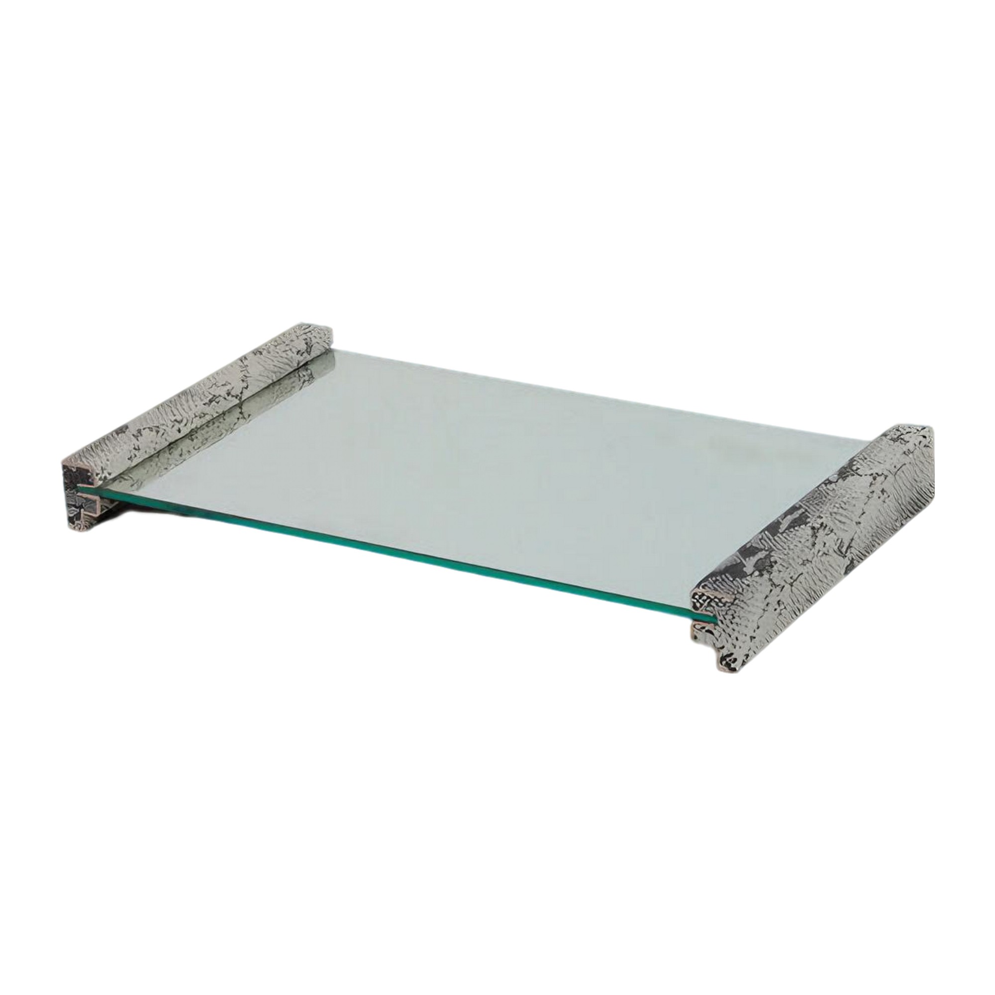 BANDEJA COBRA PRETA RETANGULAR ESPELHADA S/ BORDA MODALI DESIGN