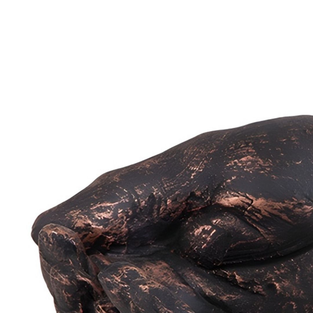 ESCULTURA MAO JUNTAS DE MESA COR FERRO RESINA MODALI DESIGN