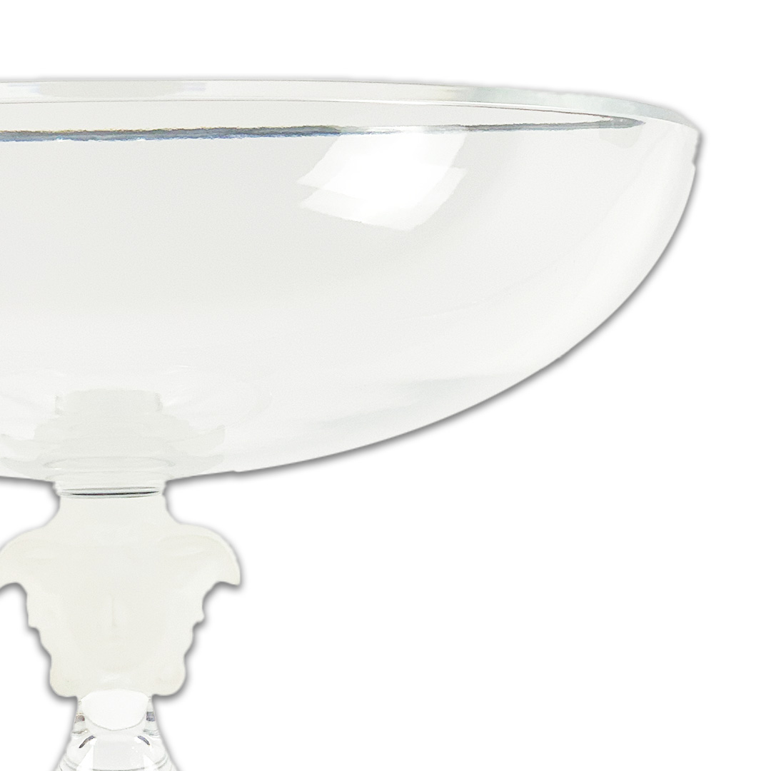 CENTRO MESA C/PE VERSACE MEDUSA LUMIERE CRISTAL TRANSPARENTE