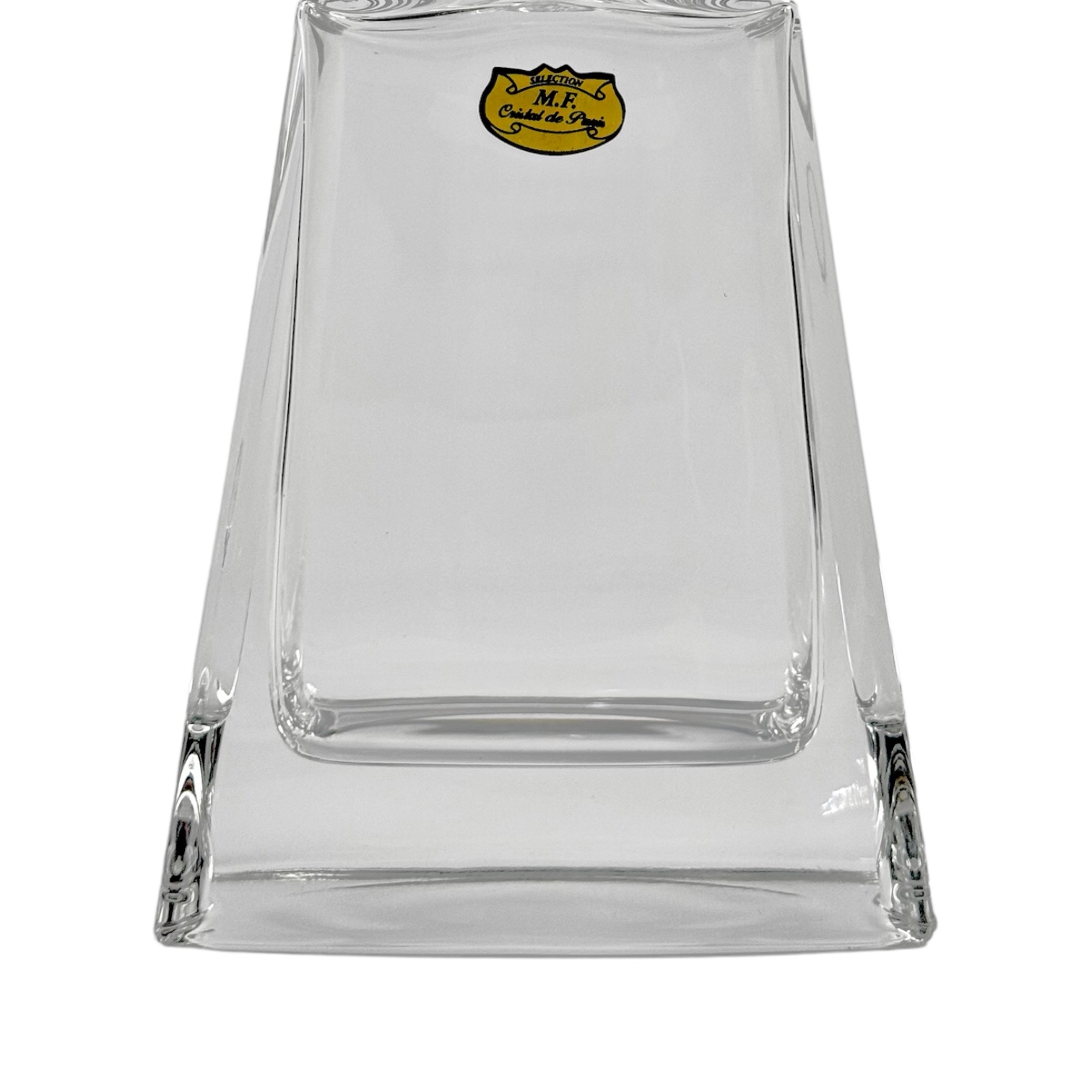 GARRAFA  FLAT FLUER CRISTAL TRANSPARENTE 