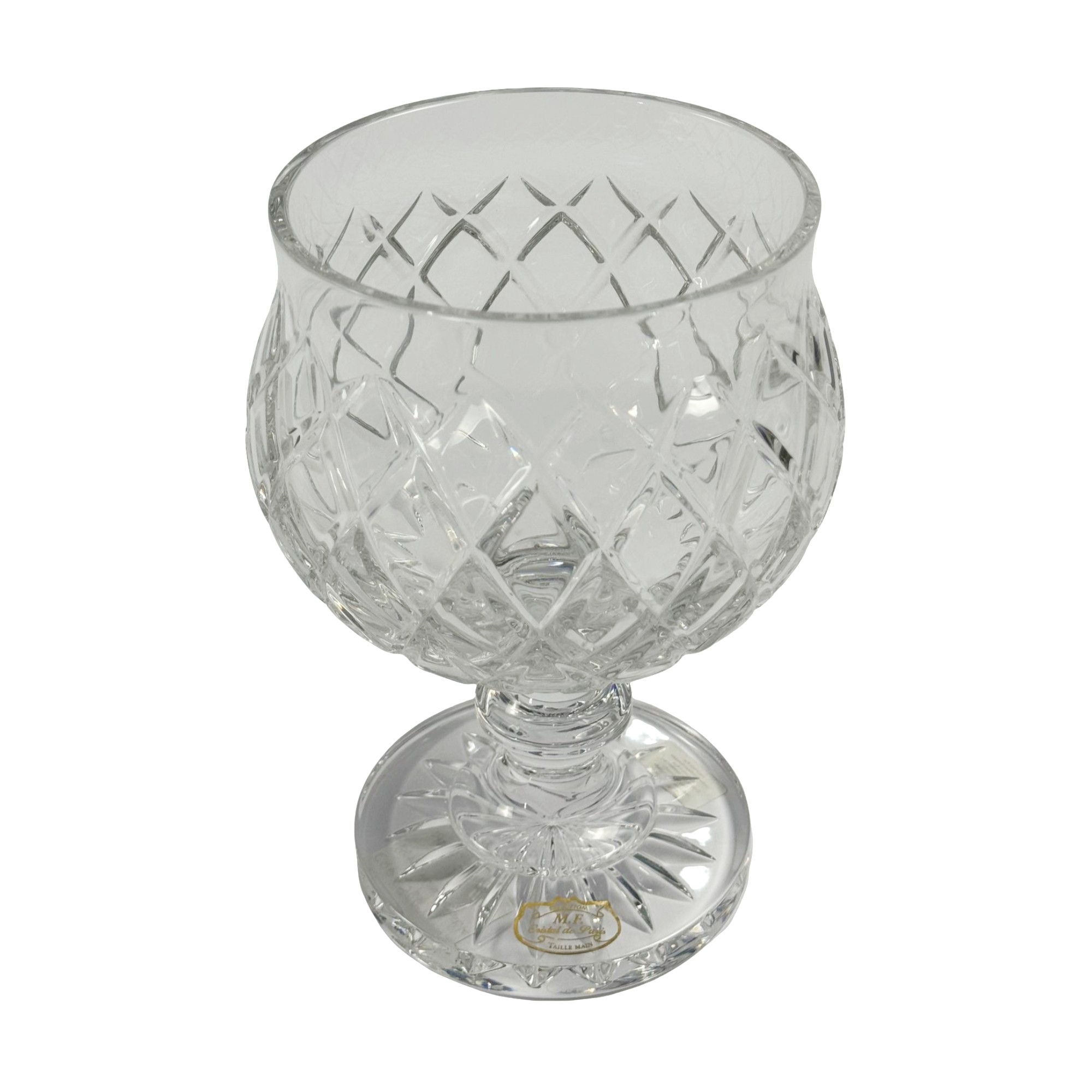 BOMBONIERE CRISTAL TRANSPARENTE C/ TAMPA BORBOLETA ROSA 