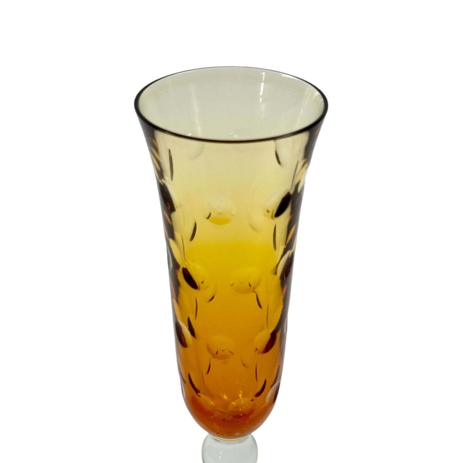 TACA CHAMPANHE BUBBLES CRISTAL LARANJA, SAINT LOUIS