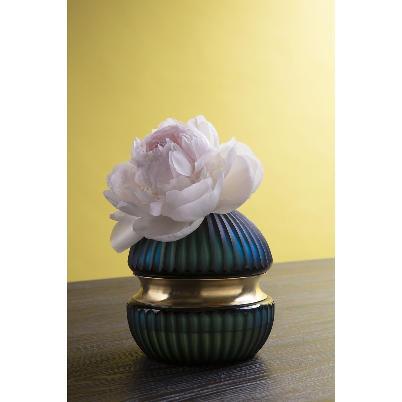 VASO CESAR RING VIDRO AZUL 