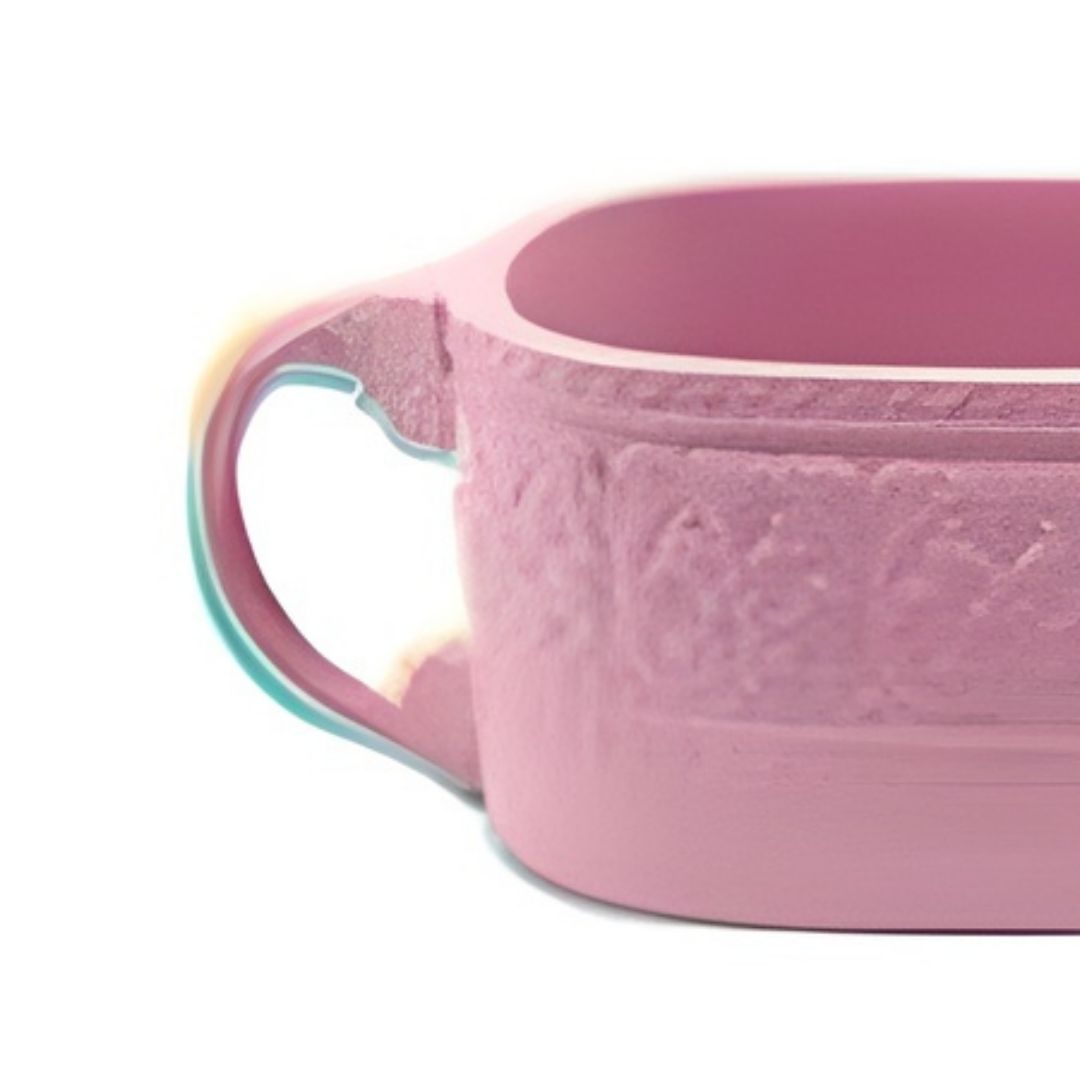 CENTRO MESA/FLOREIRA MACARON RESINA ROSA MODALI DESIGN