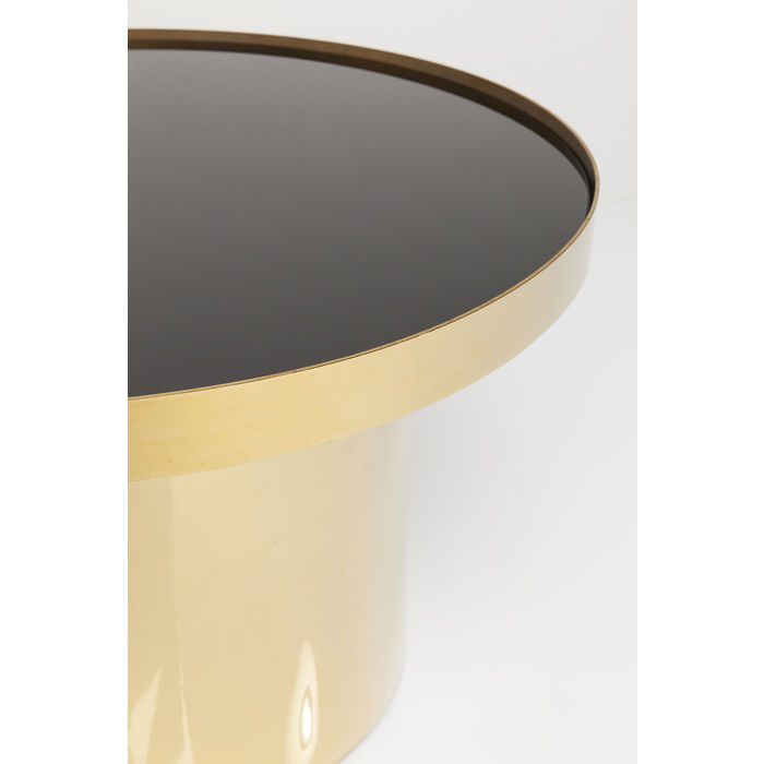 MESA LATERAL RIMINI PRETA/DOURADA 